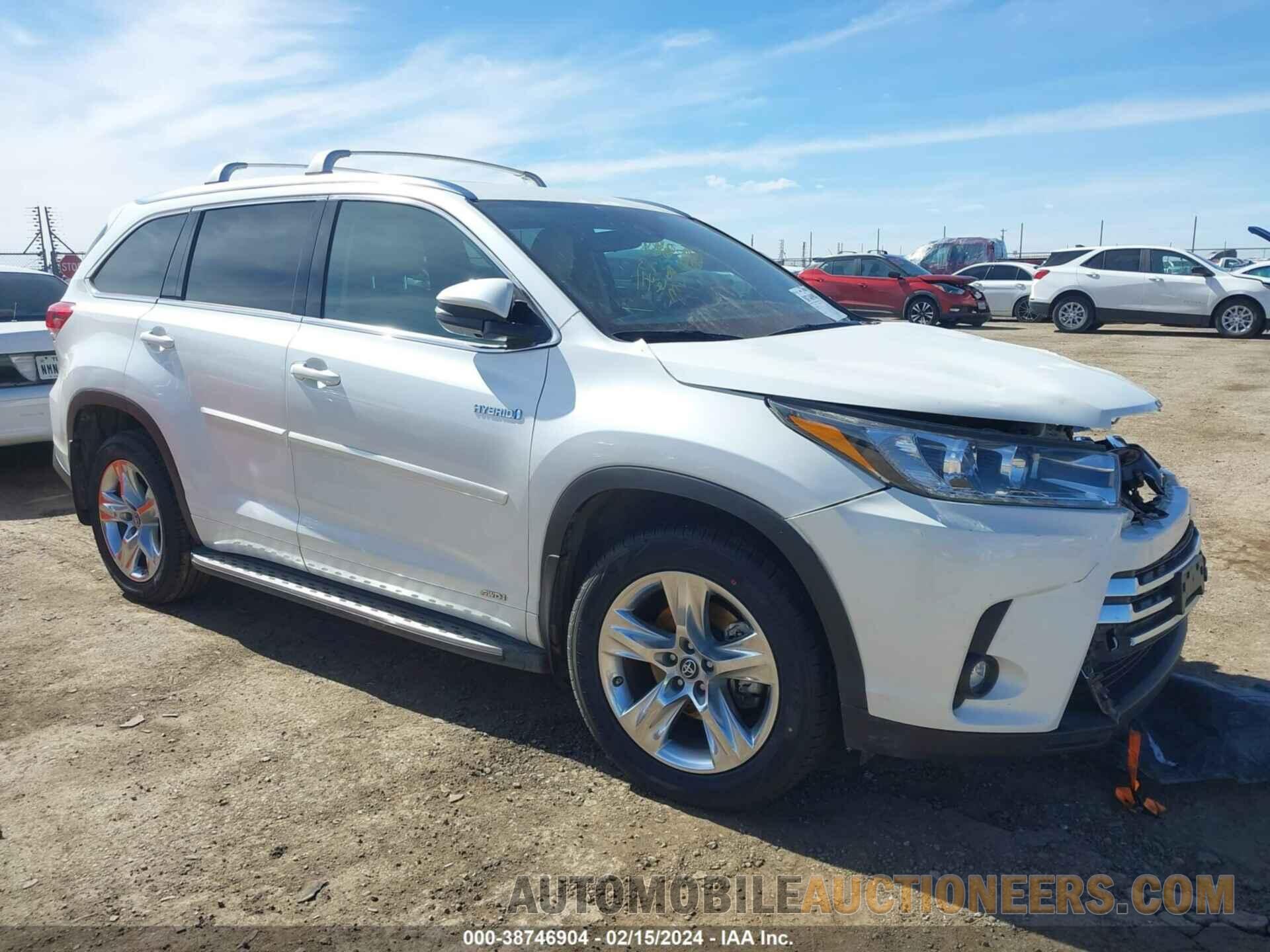 5TDDGRFH2KS061560 TOYOTA HIGHLANDER HYBRID 2019