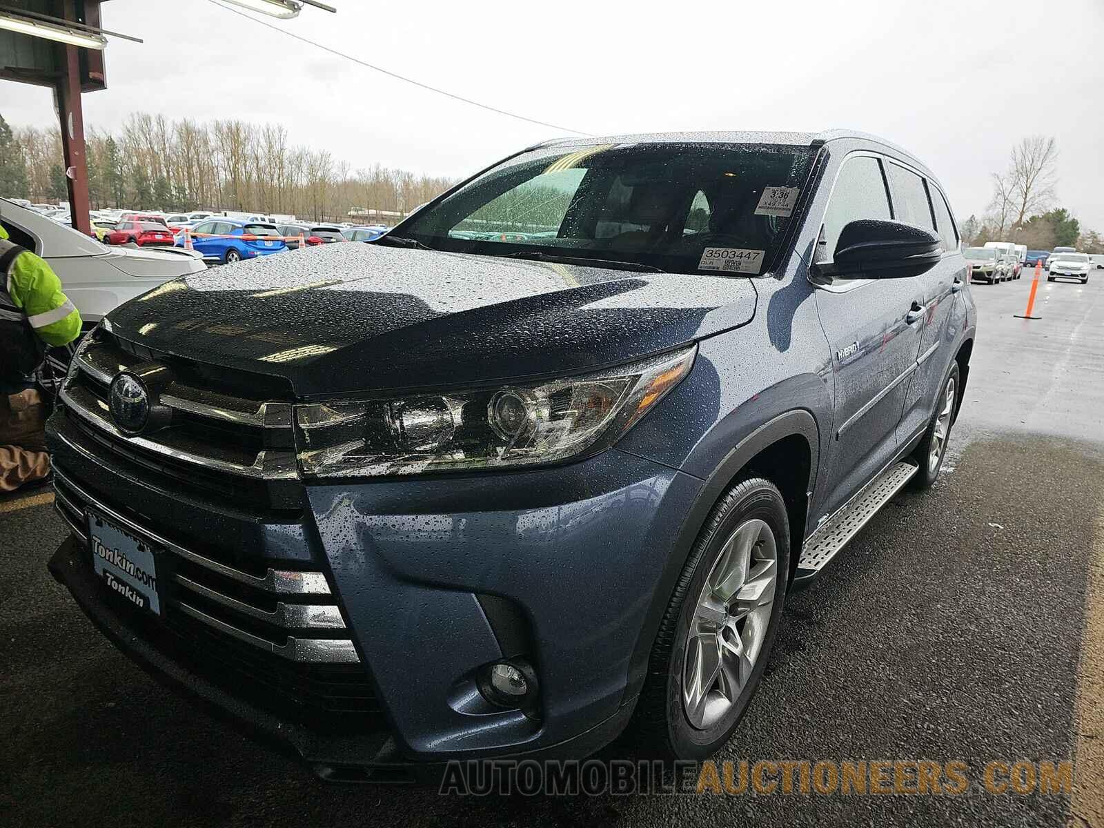 5TDDGRFH2KS067553 Toyota Highlander Hybrid 2019