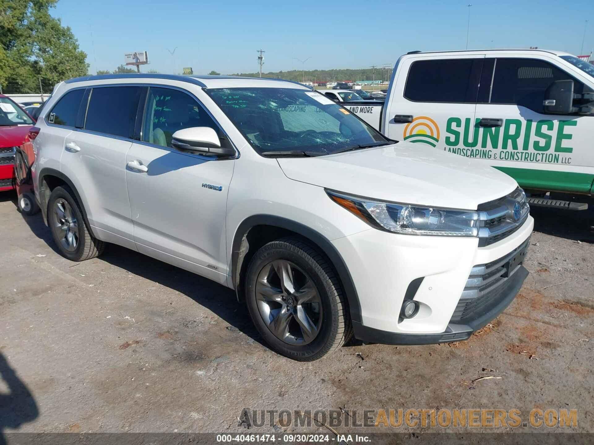 5TDDGRFH3JS038173 TOYOTA HIGHLANDER HYBRID 2018