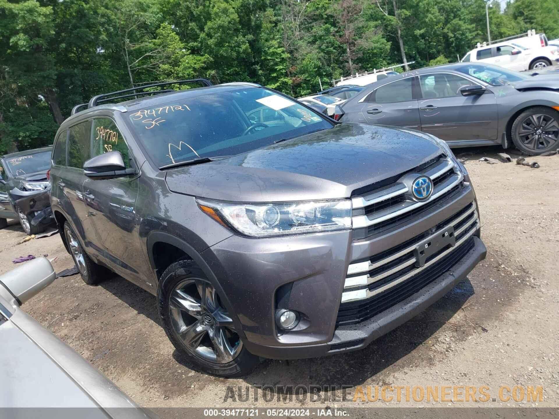 5TDDGRFH3JS052042 TOYOTA HIGHLANDER HYBRID 2018