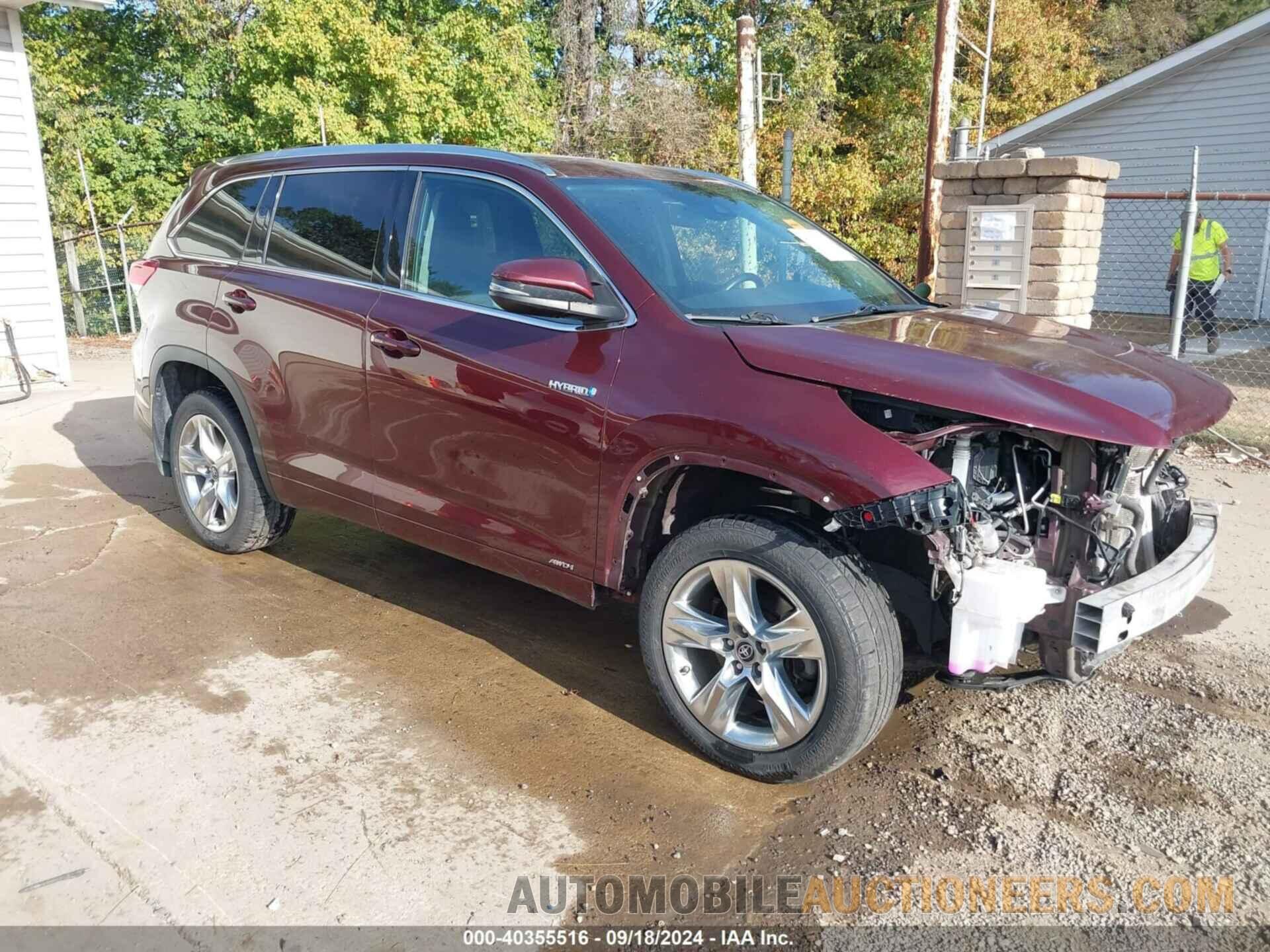 5TDDGRFH3KS060630 TOYOTA HIGHLANDER HYBRID 2019