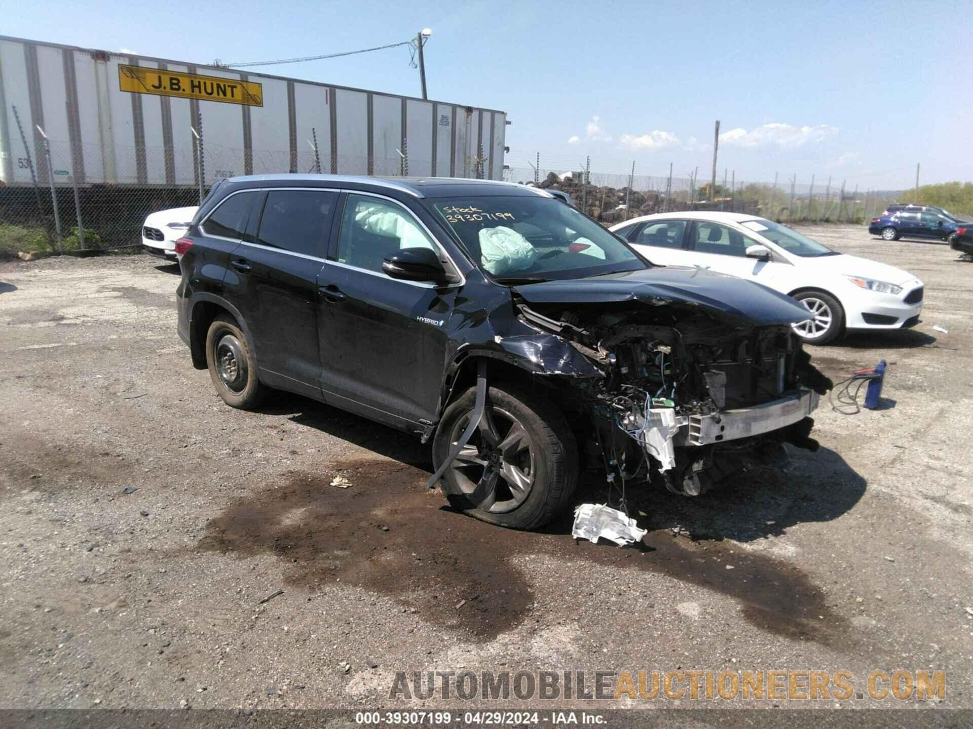 5TDDGRFH4JS039610 TOYOTA HIGHLANDER HYBRID 2018