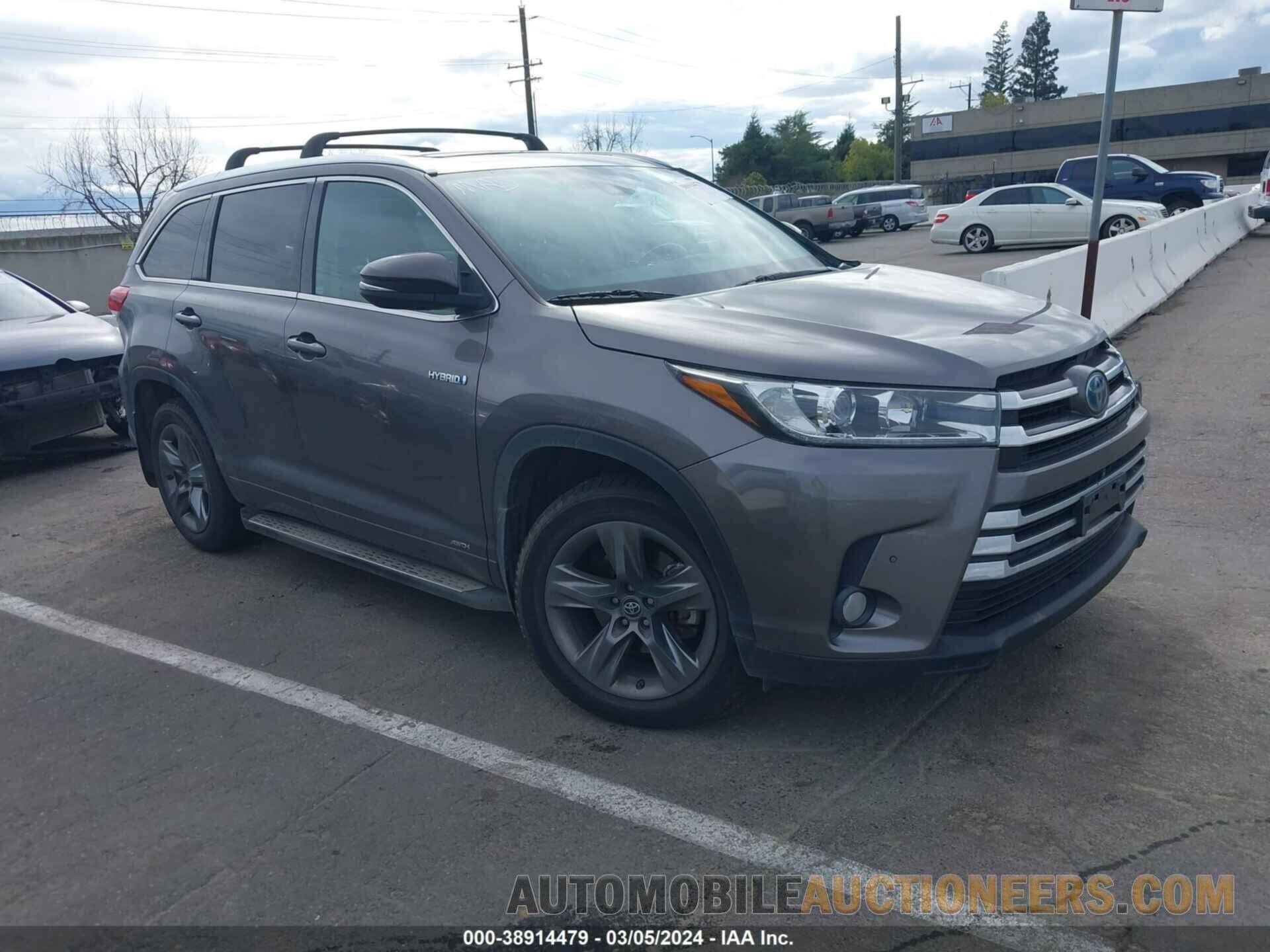 5TDDGRFH4JS051532 TOYOTA HIGHLANDER HYBRID 2018