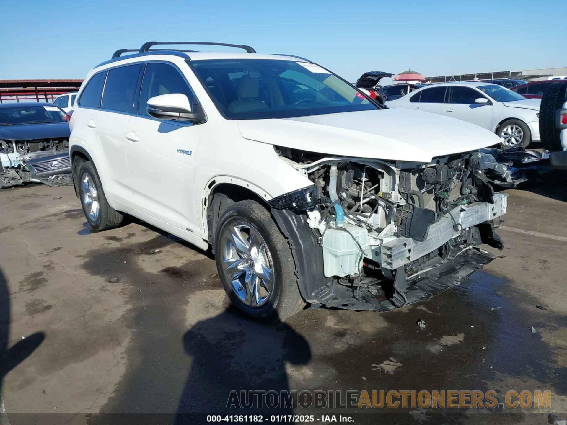 5TDDGRFH4KS053718 TOYOTA HIGHLANDER HYBRID 2019