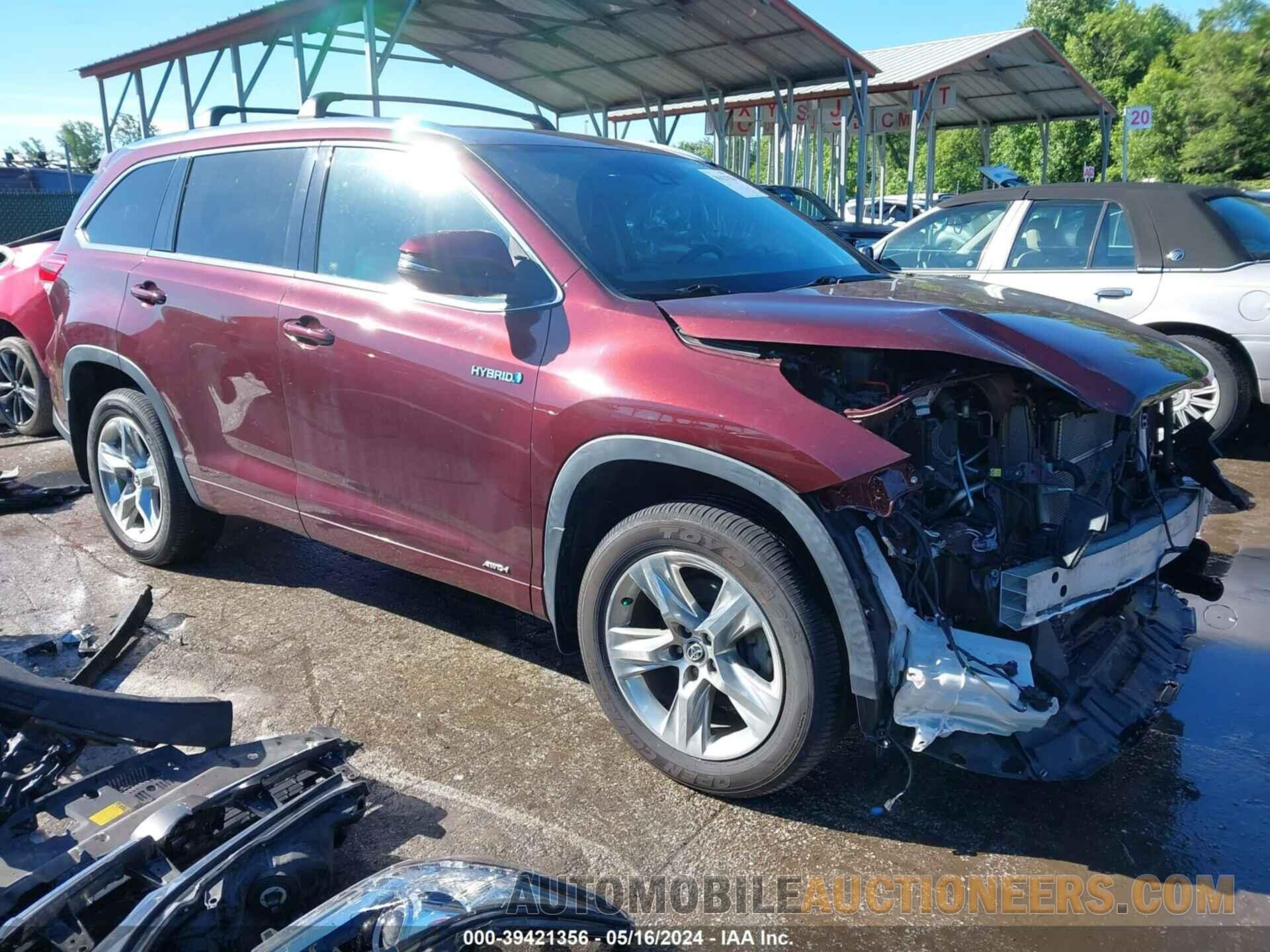 5TDDGRFH4KS069577 TOYOTA HIGHLANDER HYBRID 2019