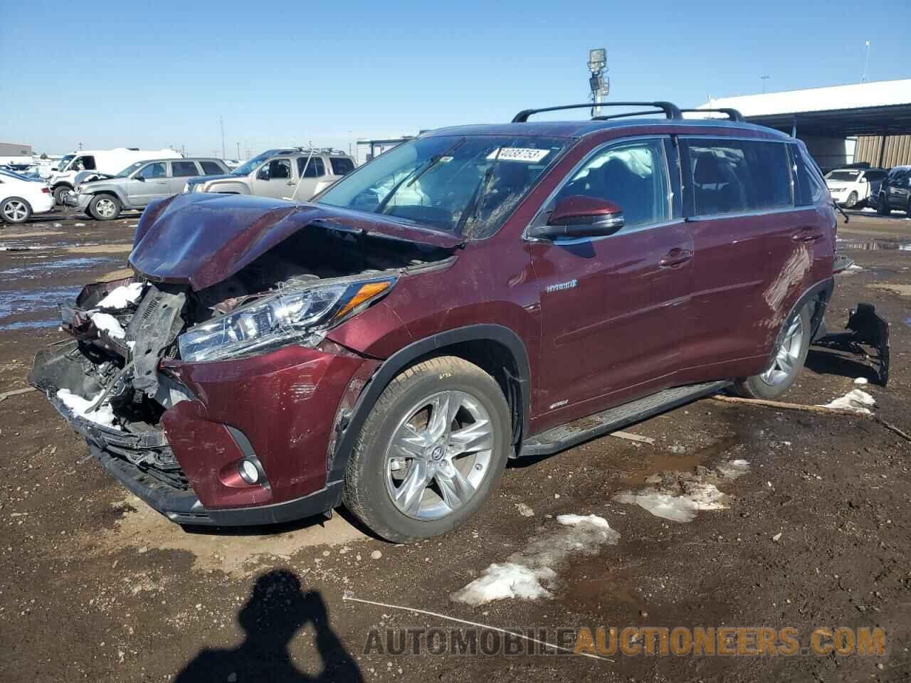 5TDDGRFH6JS051404 TOYOTA HIGHLANDER 2018