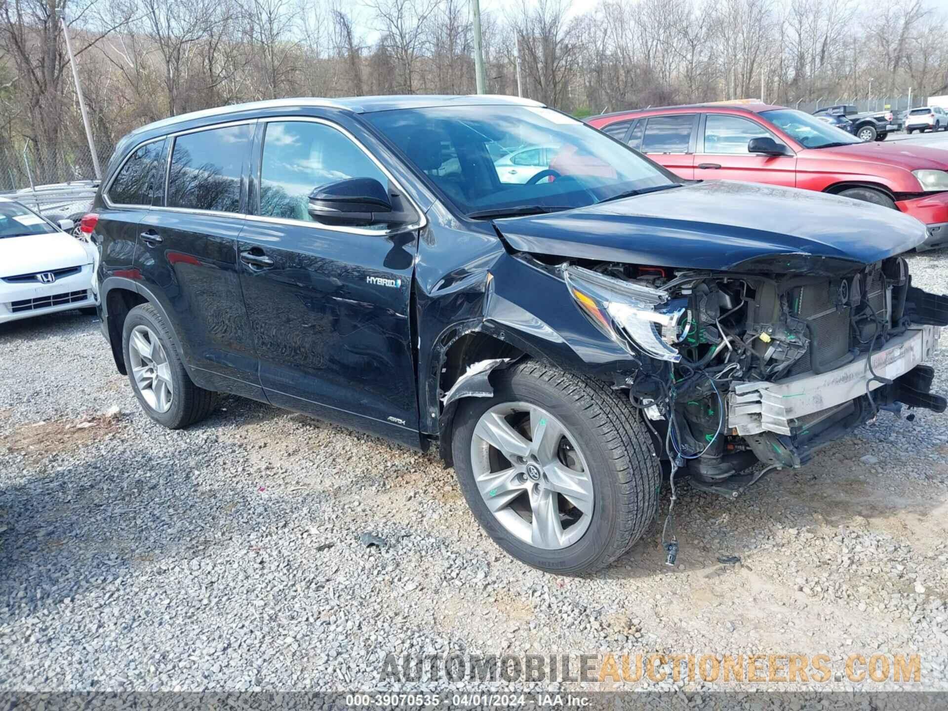 5TDDGRFH6KS062419 TOYOTA HIGHLANDER HYBRID 2019