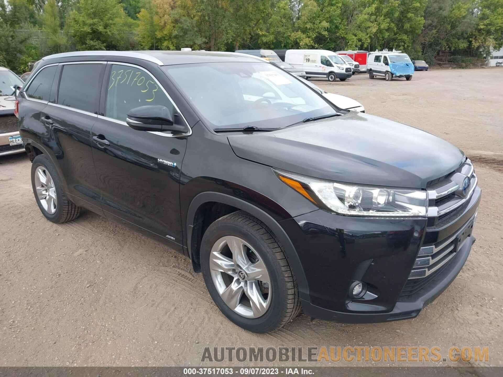 5TDDGRFH6KS078801 TOYOTA HIGHLANDER 2019