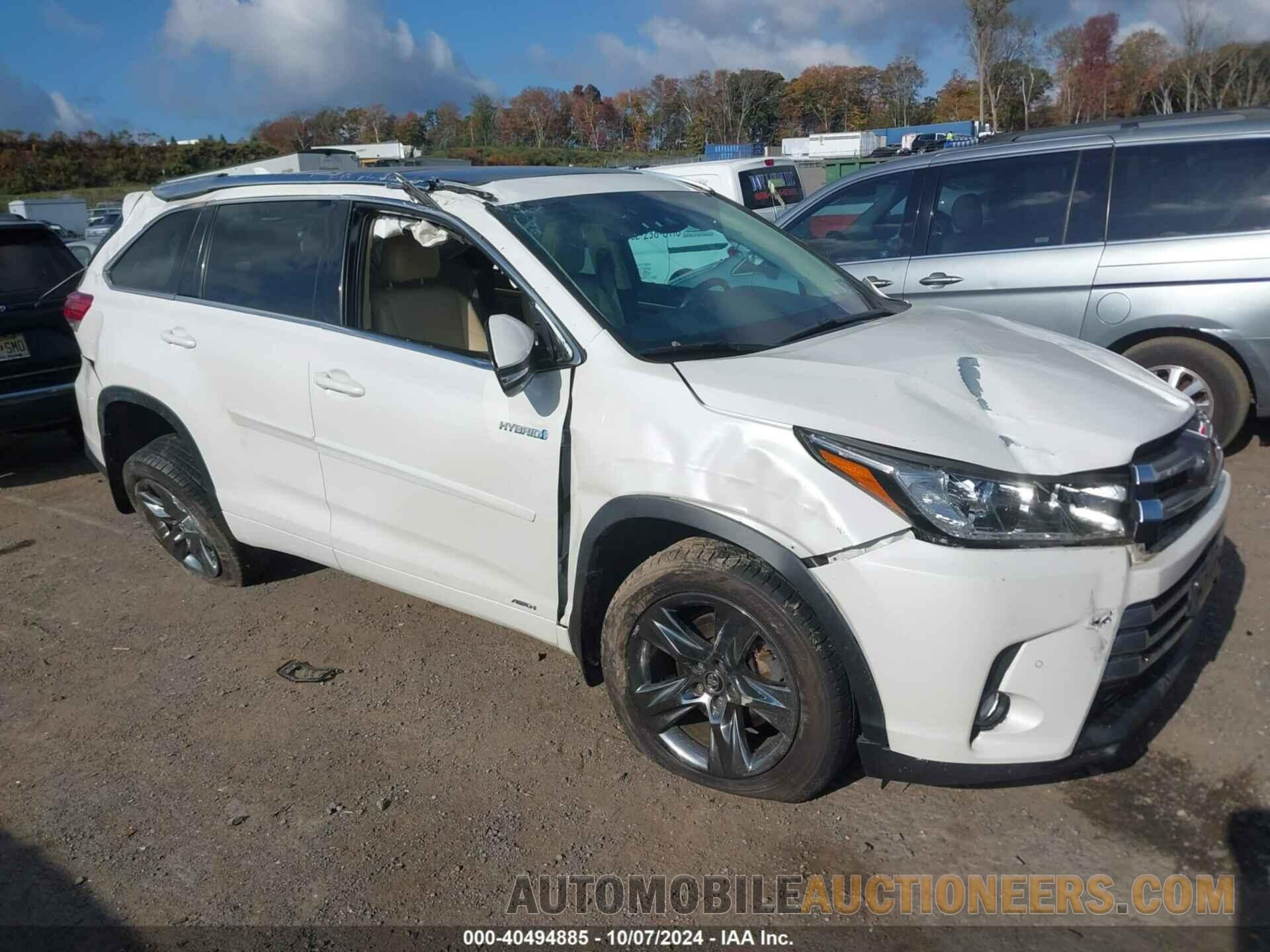 5TDDGRFH7HS025212 TOYOTA HIGHLANDER HYBRID 2017