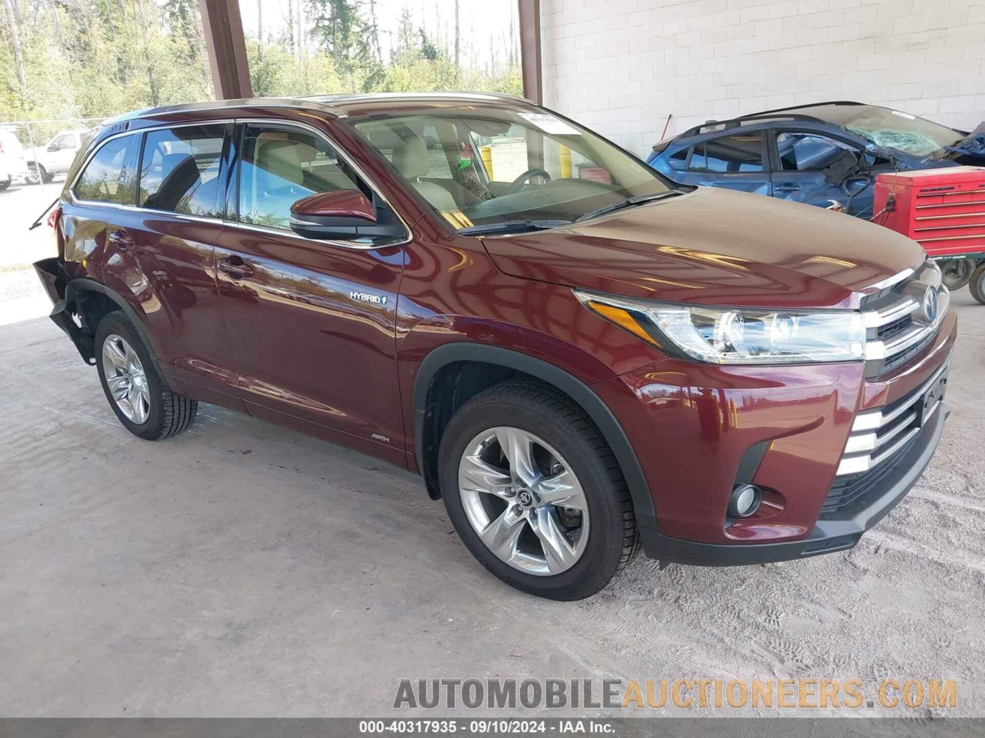 5TDDGRFH7JS047930 TOYOTA HIGHLANDER HYBRID 2018