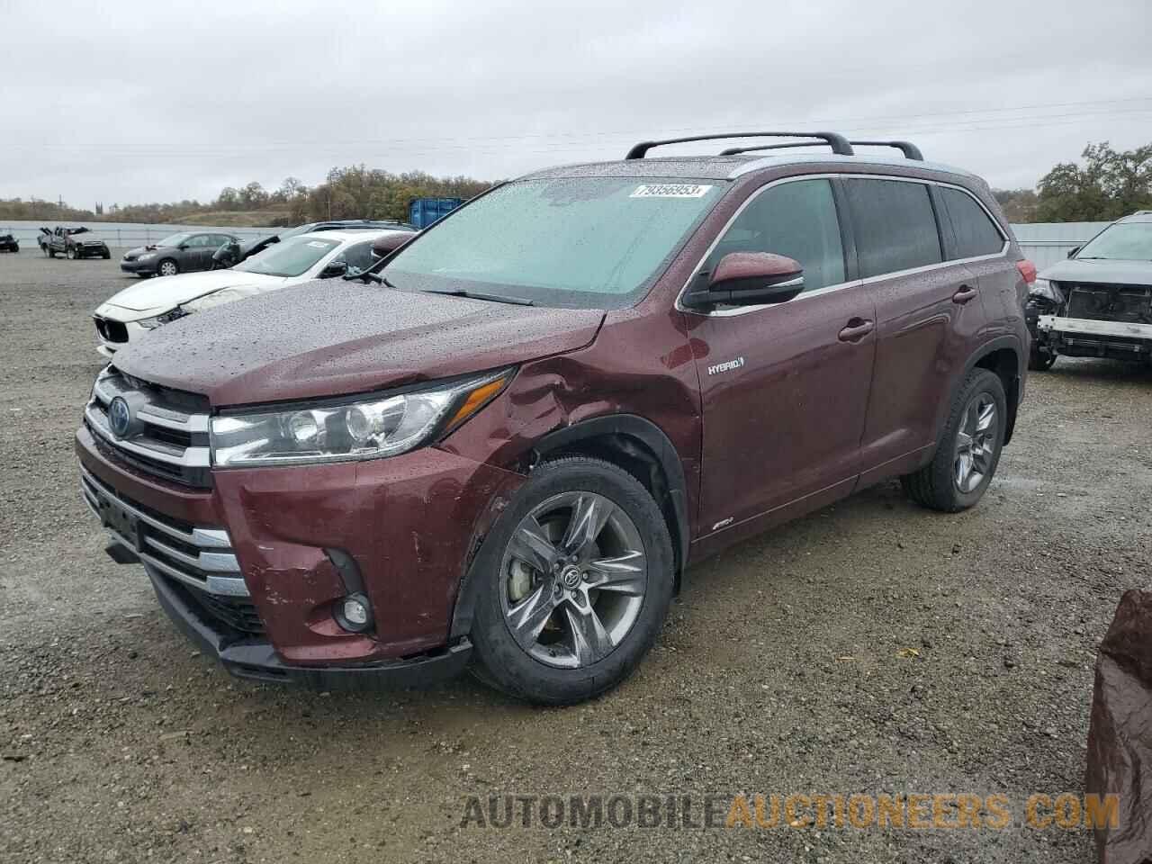 5TDDGRFH8KS063507 TOYOTA HIGHLANDER 2019