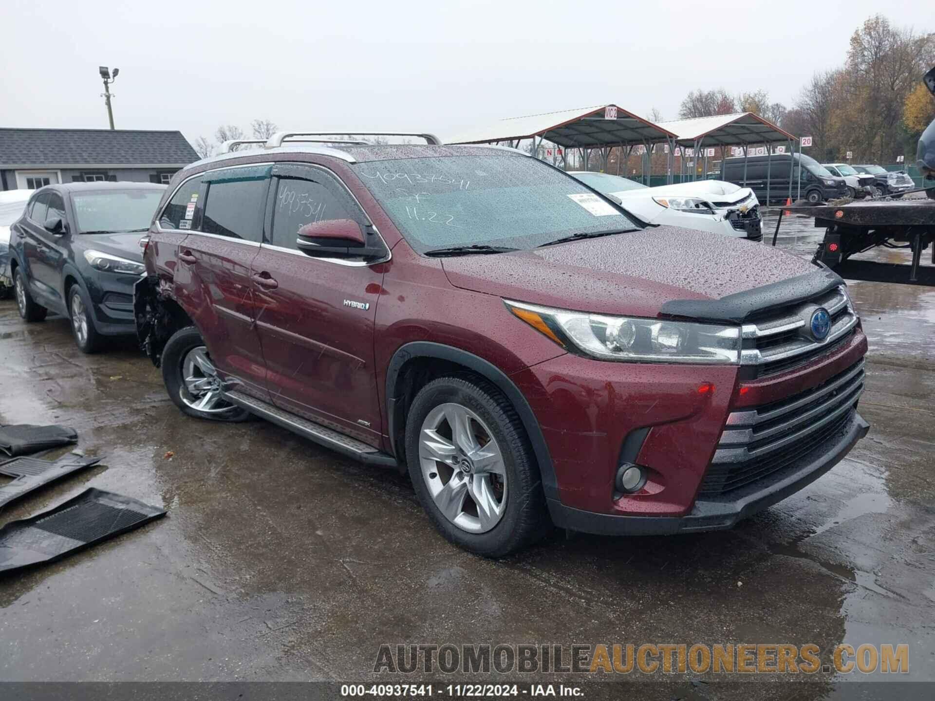 5TDDGRFH9HS024322 TOYOTA HIGHLANDER HYBRID 2017