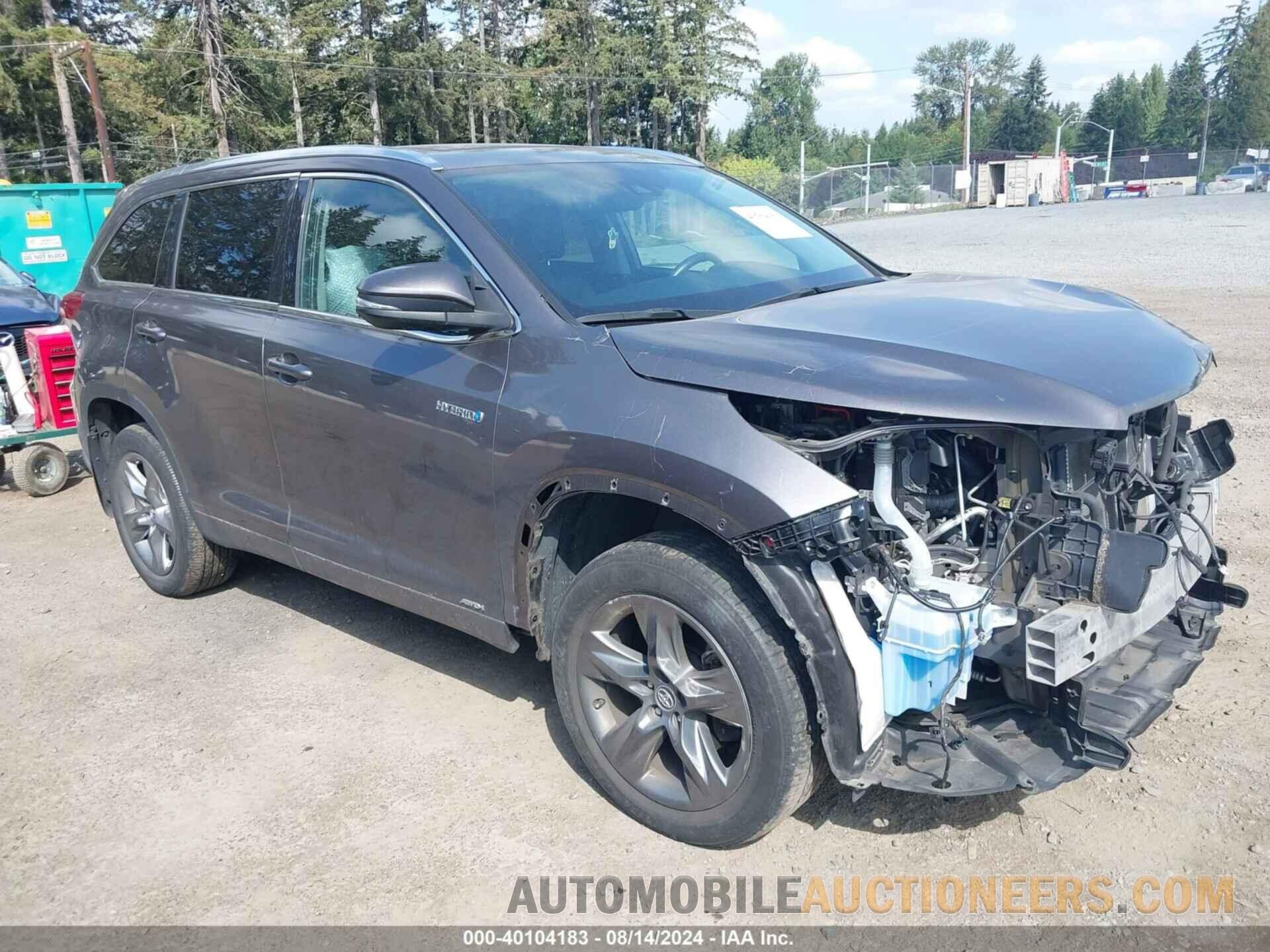 5TDDGRFH9KS058994 TOYOTA HIGHLANDER HYBRID 2019