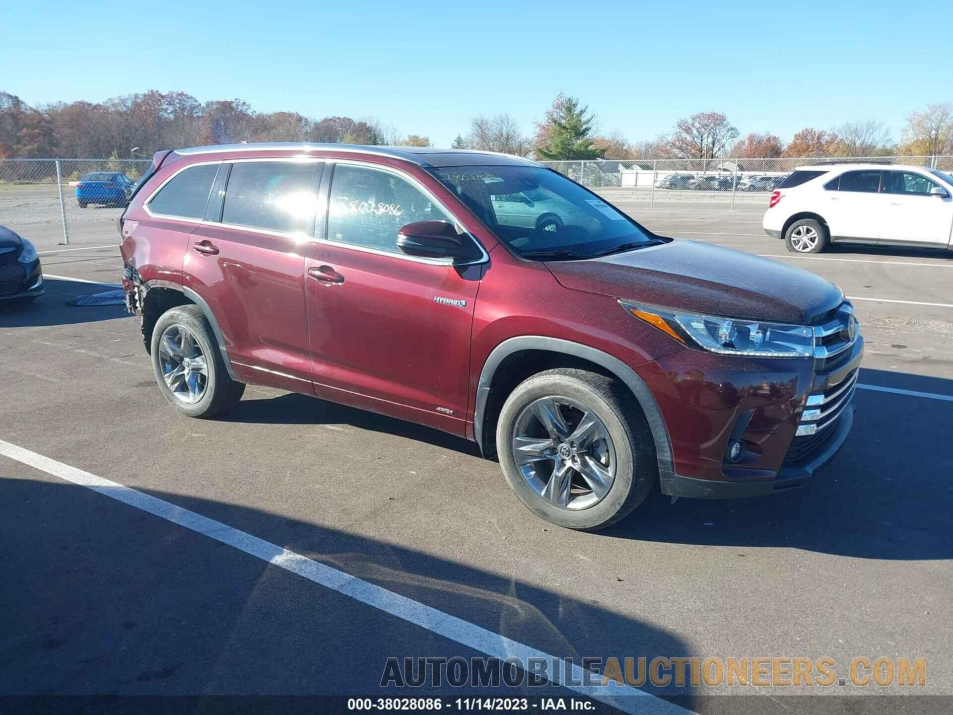 5TDDGRFH9KS070059 TOYOTA HIGHLANDER 2019