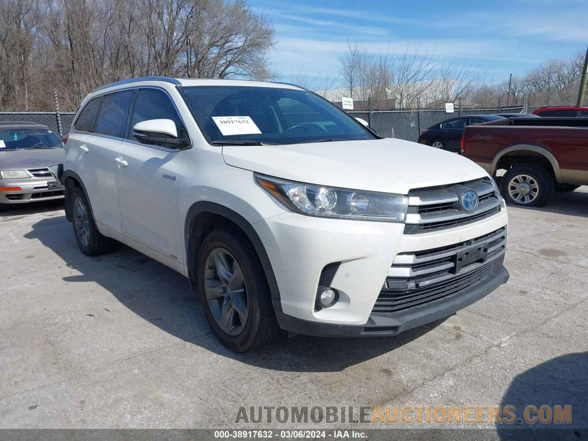 5TDDGRFHXHS033417 TOYOTA HIGHLANDER HYBRID 2017