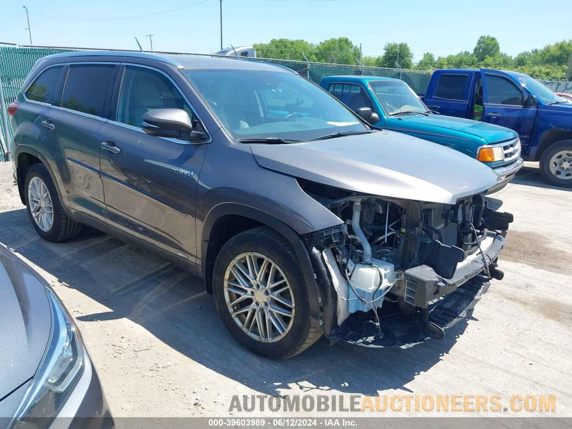 5TDDGRFHXJS049493 TOYOTA HIGHLANDER HYBRID 2018