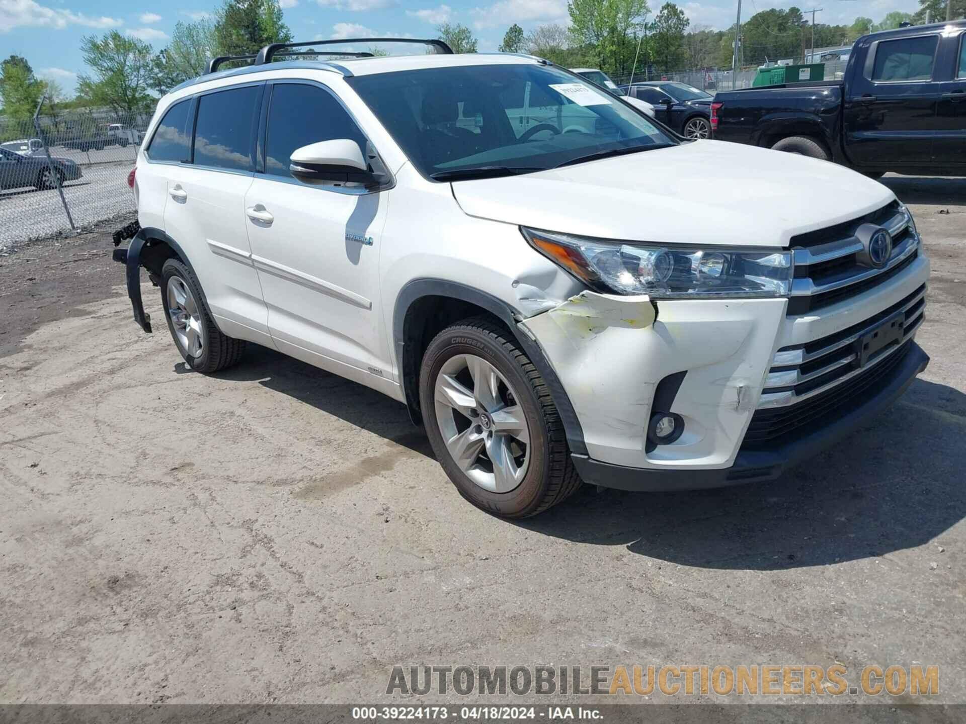 5TDDGRFHXKS061533 TOYOTA HIGHLANDER HYBRID 2019