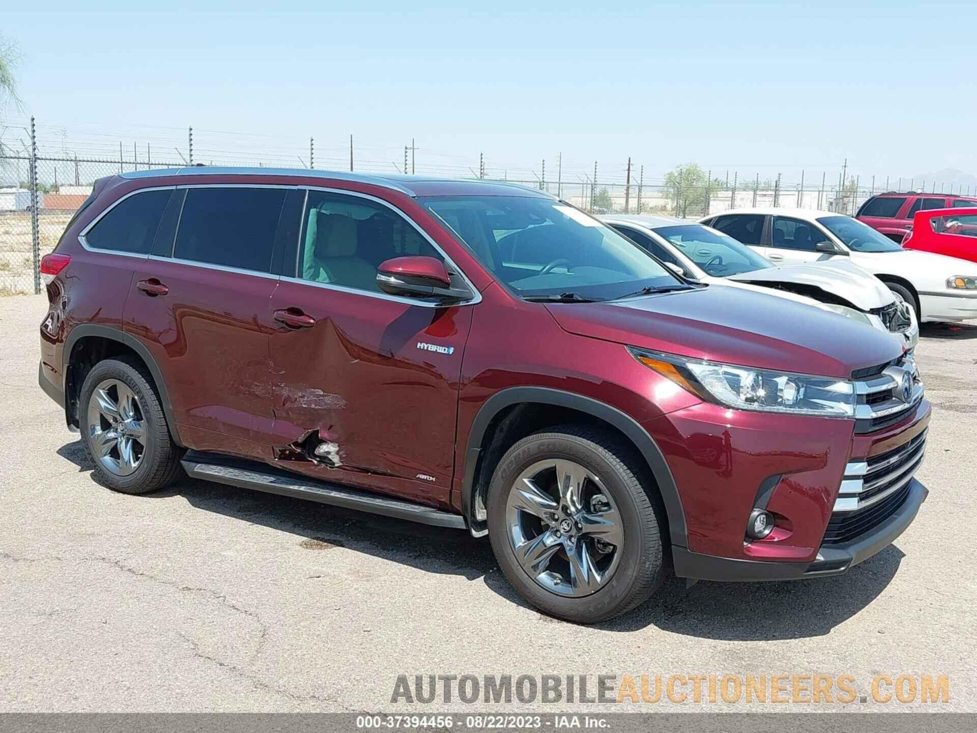 5TDDGRFHXKS061628 TOYOTA HIGHLANDER 2019