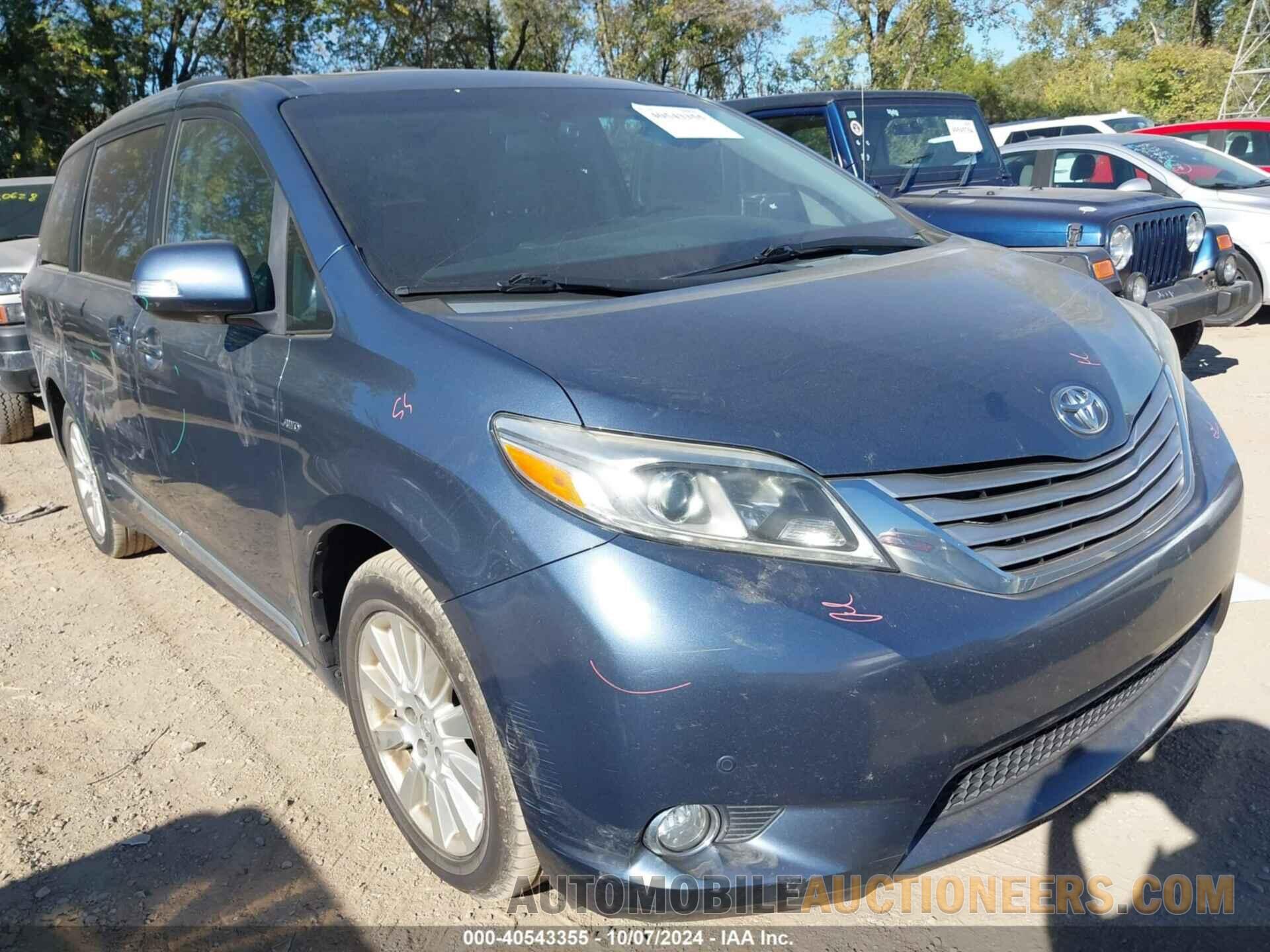 5TDDK3DC0GS134922 TOYOTA SIENNA 2016