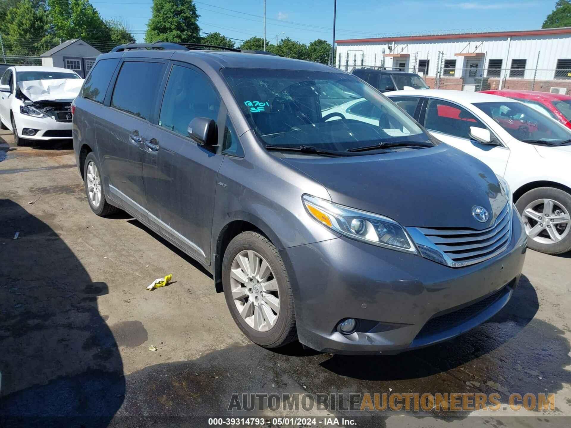 5TDDK3DC0GS143281 TOYOTA SIENNA 2016