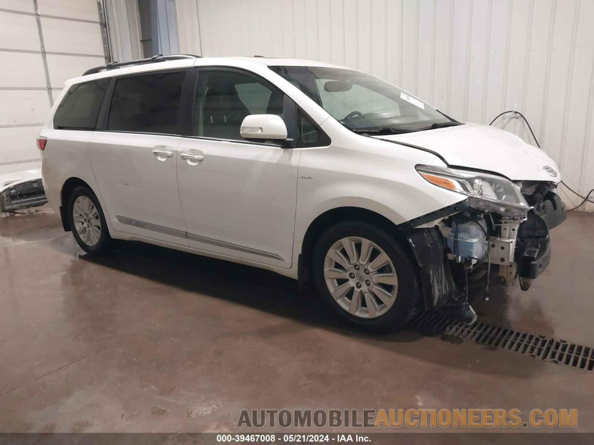 5TDDK3DC1GS138607 TOYOTA SIENNA 2016