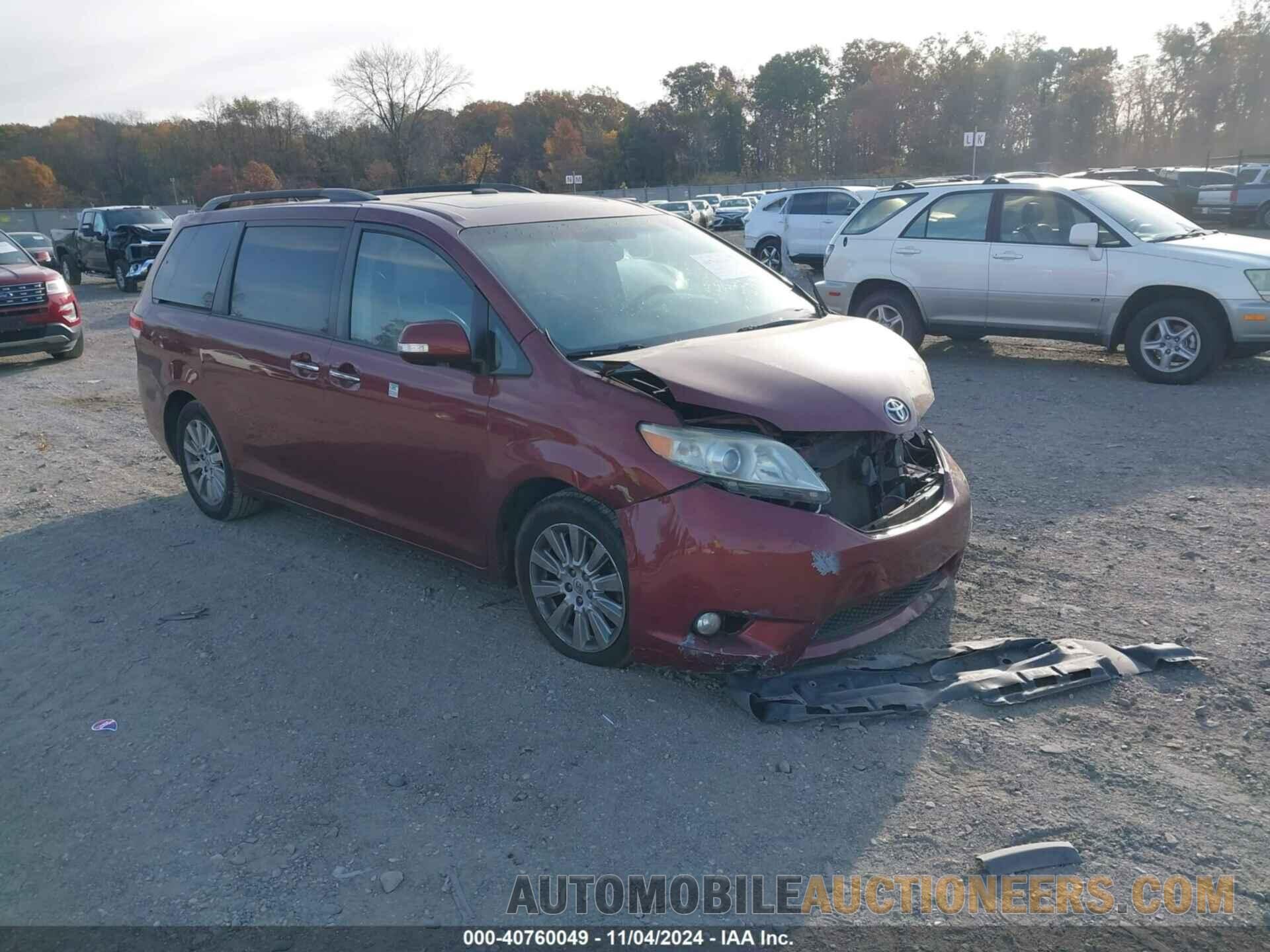 5TDDK3DC2DS070989 TOYOTA SIENNA 2013