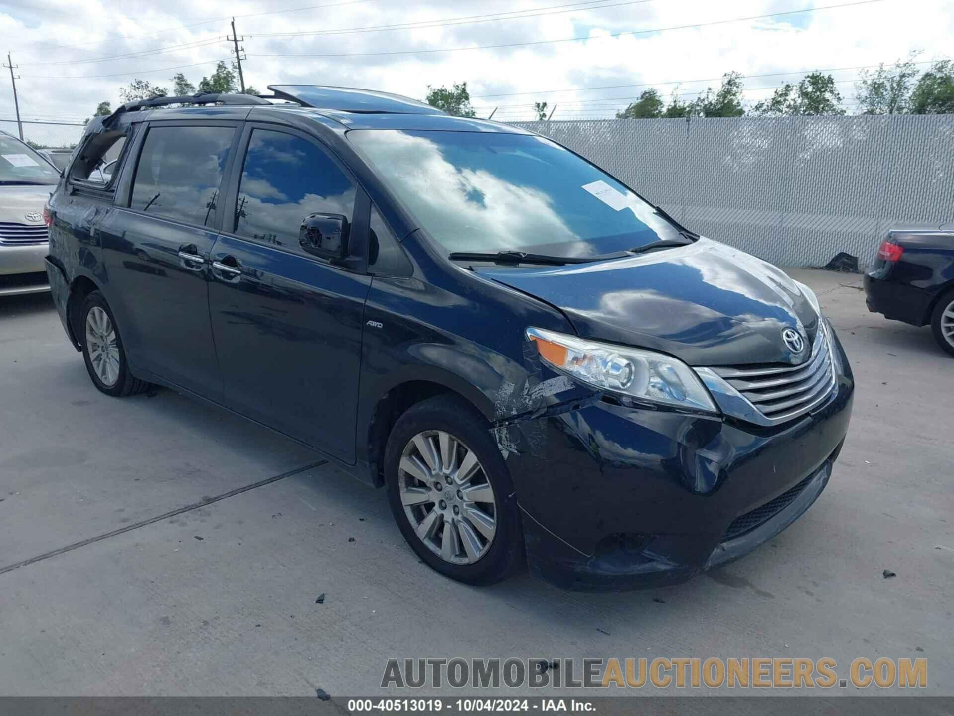 5TDDK3DC2GS132508 TOYOTA SIENNA 2016