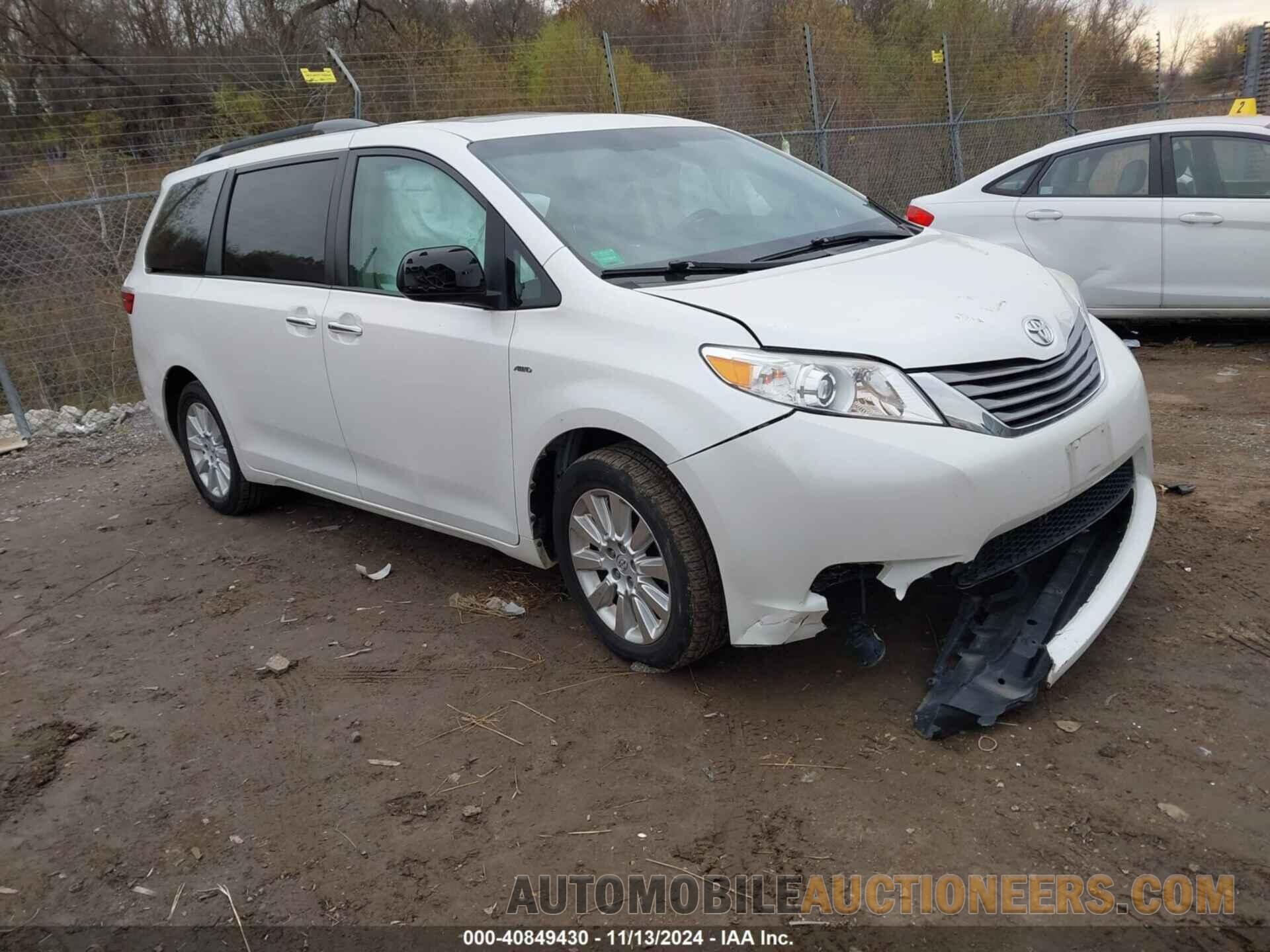 5TDDK3DC3GS129715 TOYOTA SIENNA 2016