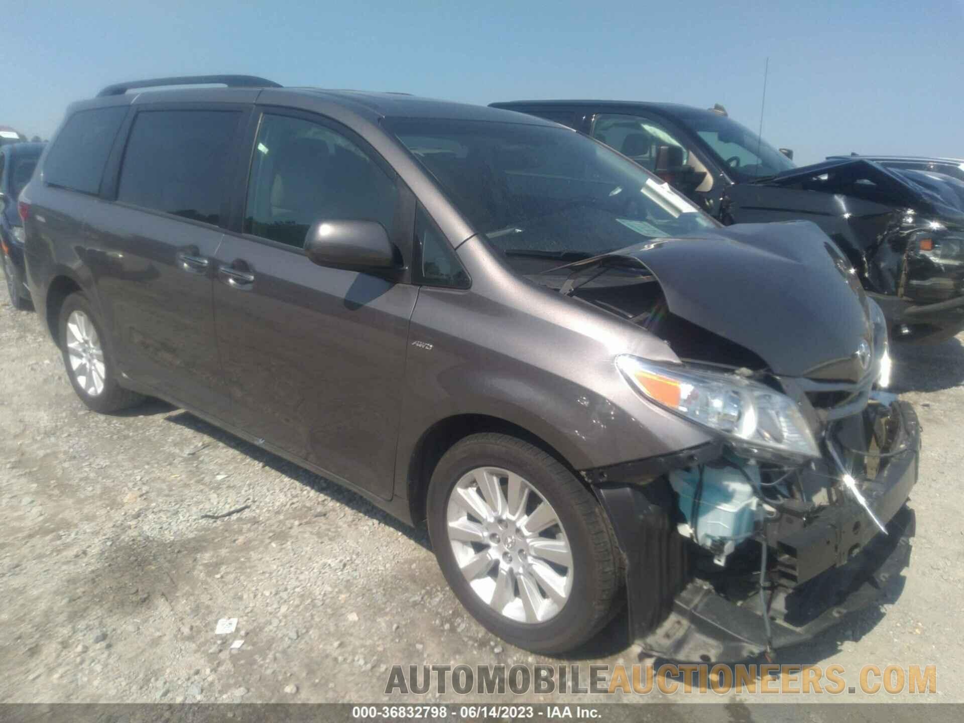 5TDDK3DC3GS141606 TOYOTA SIENNA 2016