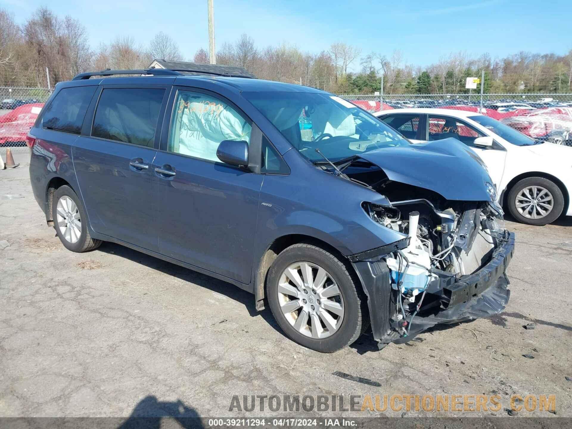 5TDDK3DC4GS142909 TOYOTA SIENNA 2016