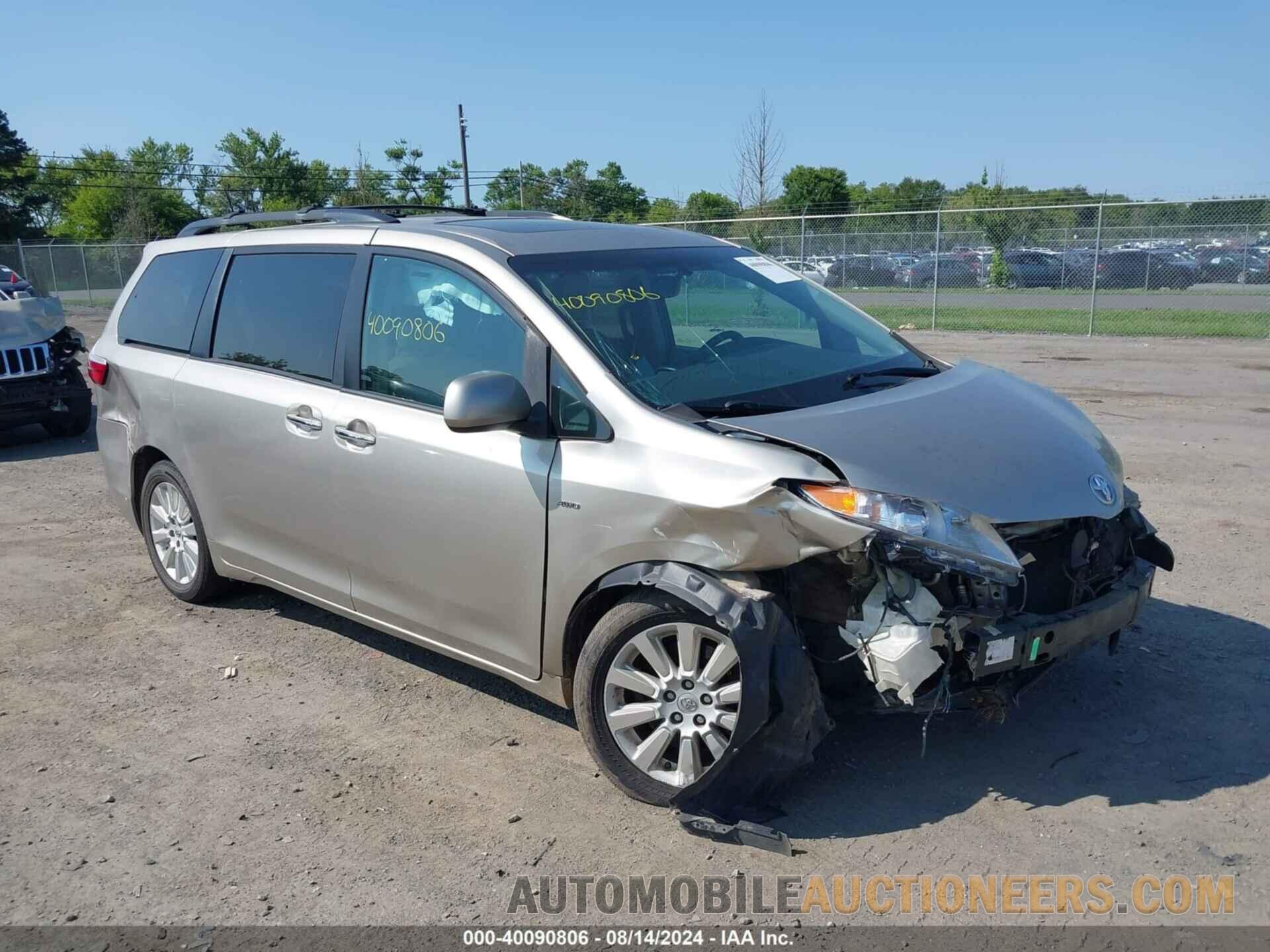 5TDDK3DC4GS143560 TOYOTA SIENNA 2016