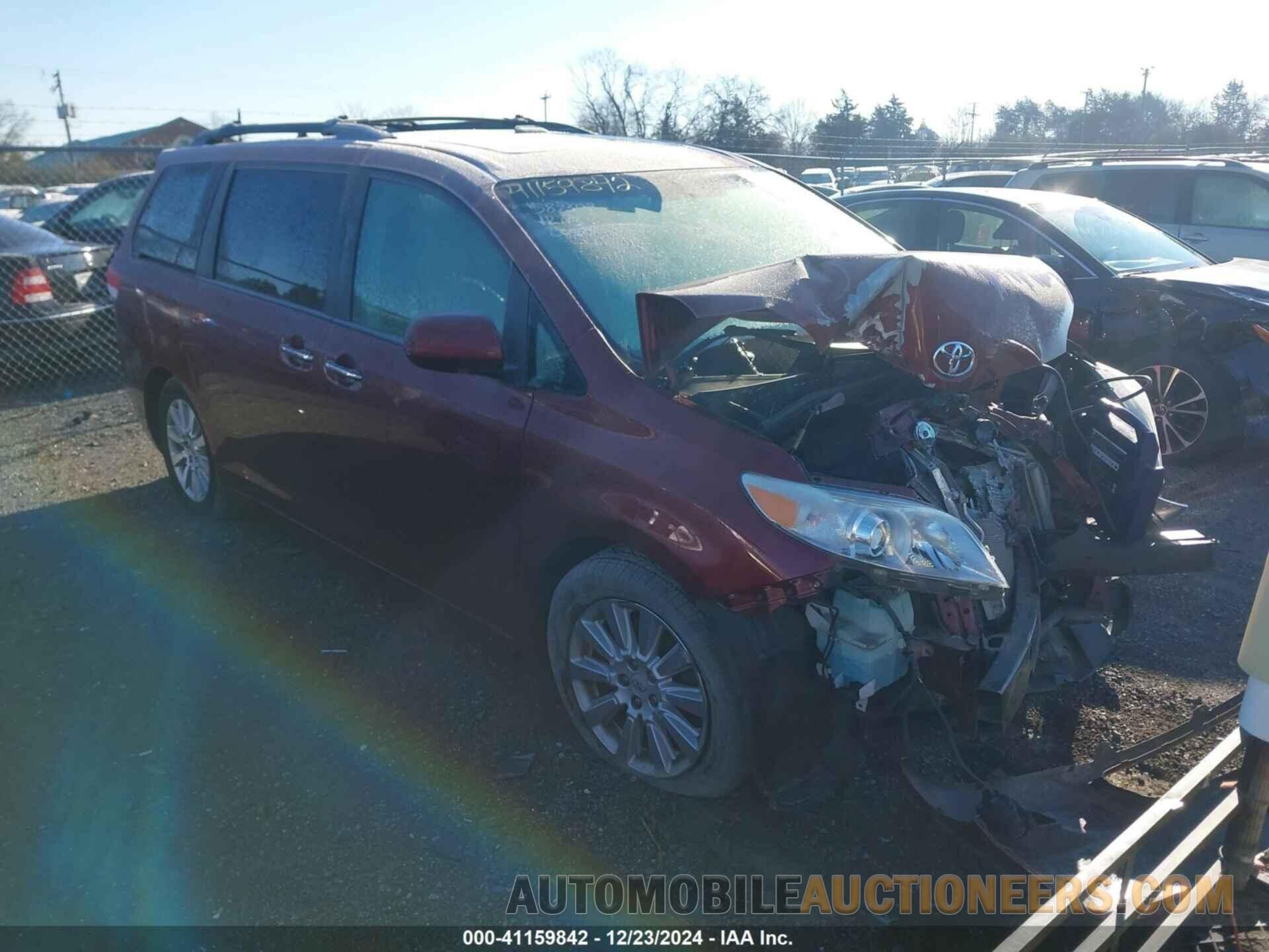 5TDDK3DC5CS039640 TOYOTA SIENNA 2012