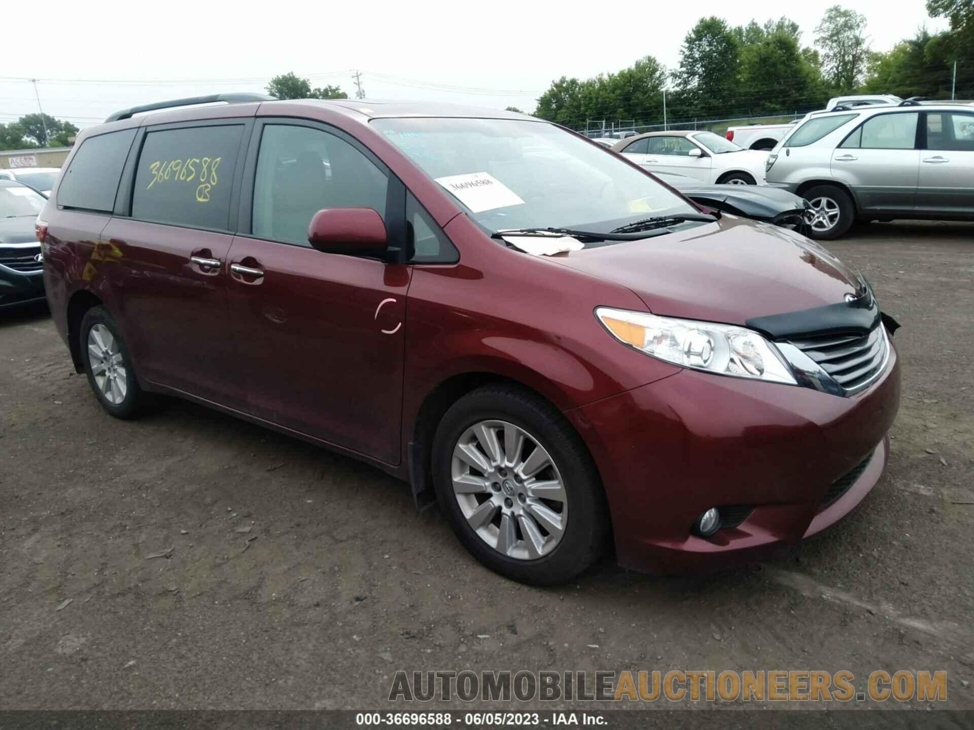 5TDDK3DC5FS126894 TOYOTA SIENNA 2015