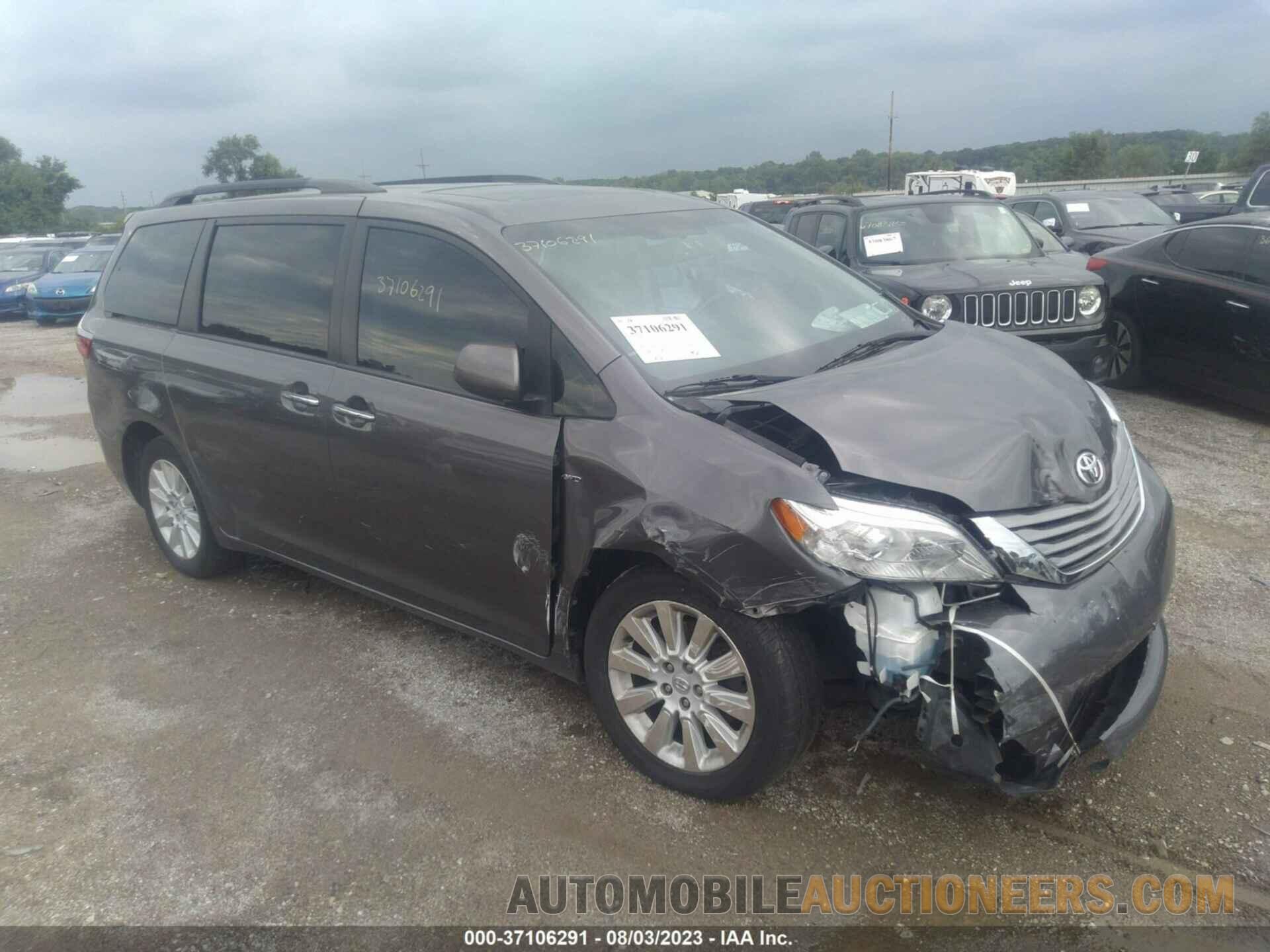 5TDDK3DC5GS132454 TOYOTA SIENNA 2016