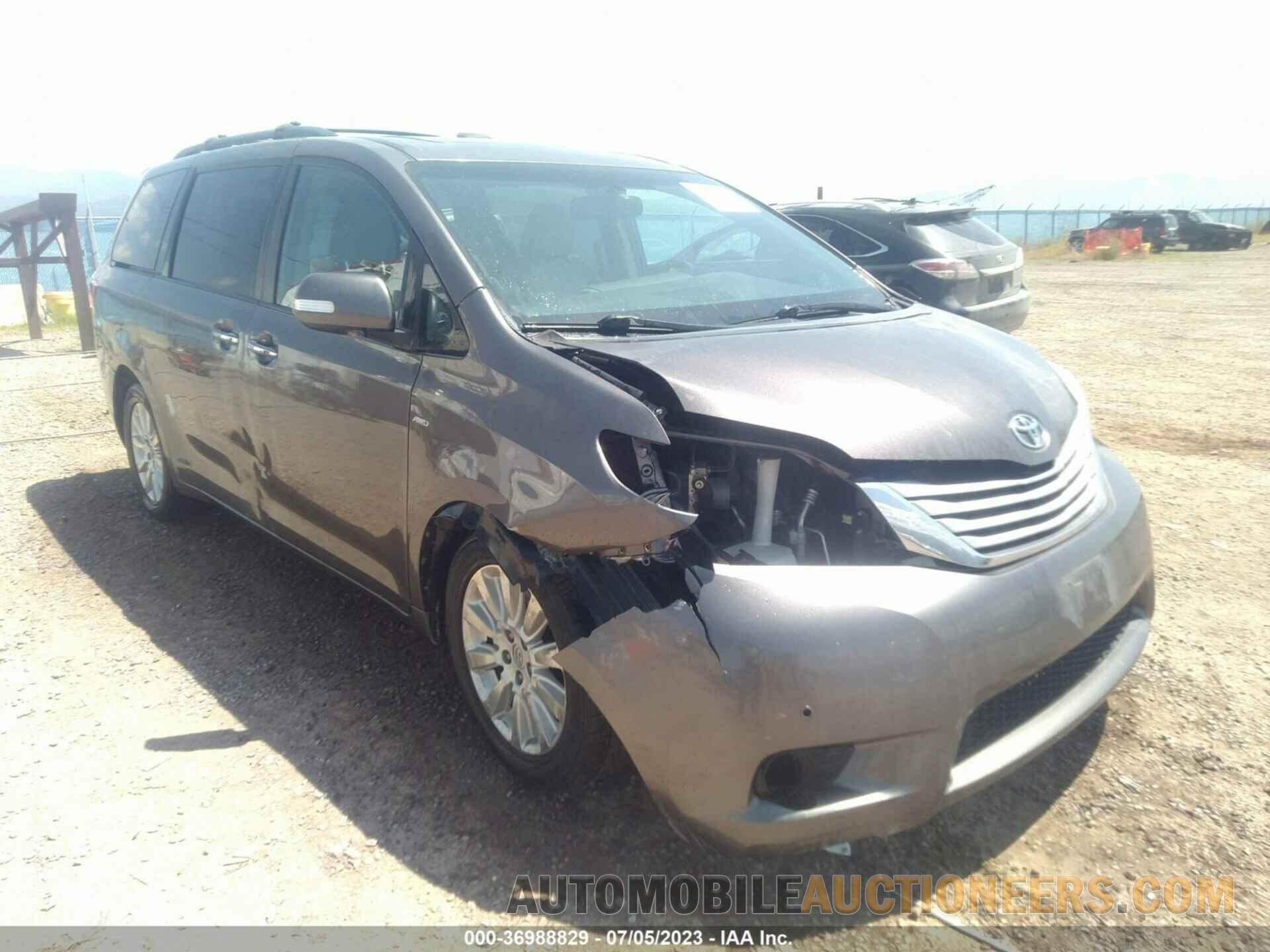 5TDDK3DC5GS138934 TOYOTA SIENNA 2016