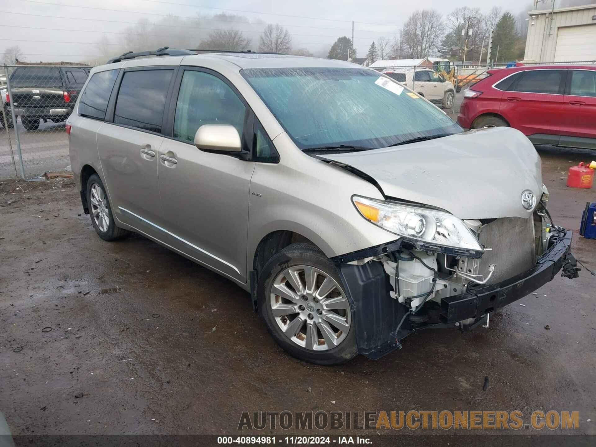 5TDDK3DC5GS142966 TOYOTA SIENNA 2016