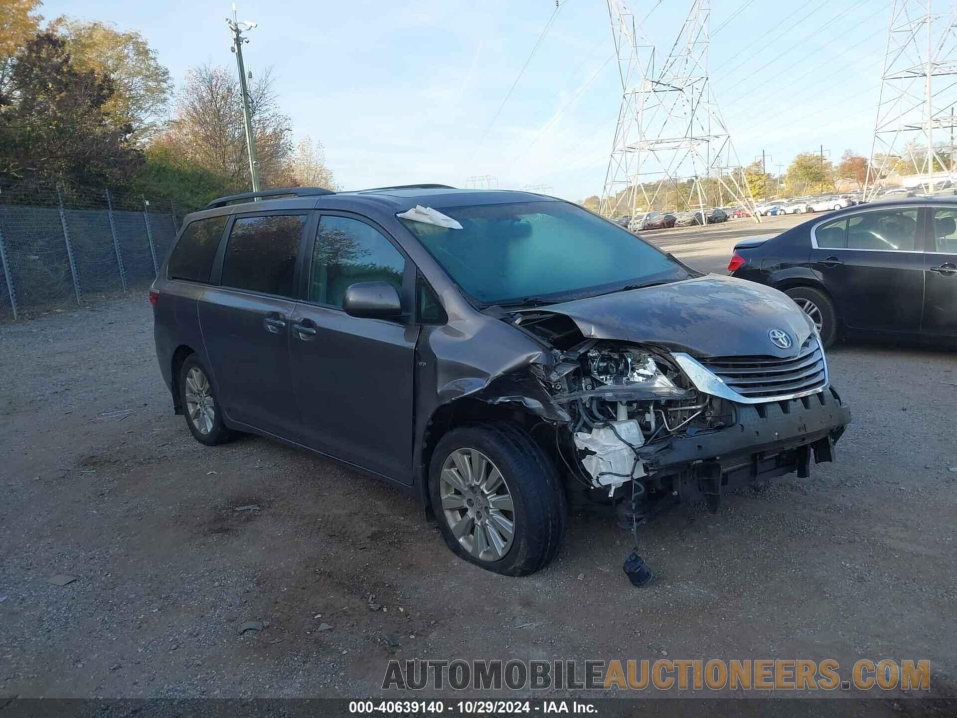 5TDDK3DC6GS129854 TOYOTA SIENNA 2016