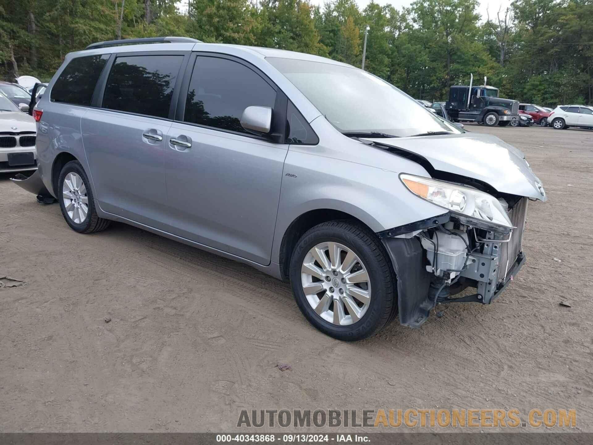 5TDDK3DC7GS139695 TOYOTA SIENNA 2016