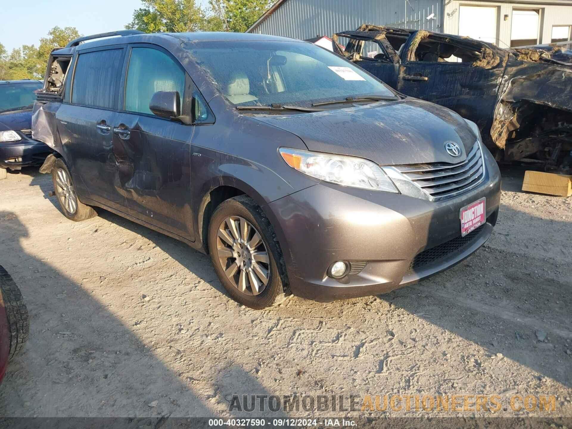 5TDDK3DC7GS145691 TOYOTA SIENNA 2016