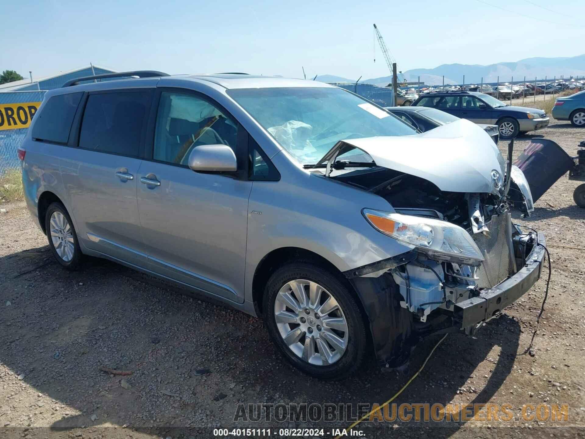 5TDDK3DC8GS133663 TOYOTA SIENNA 2016