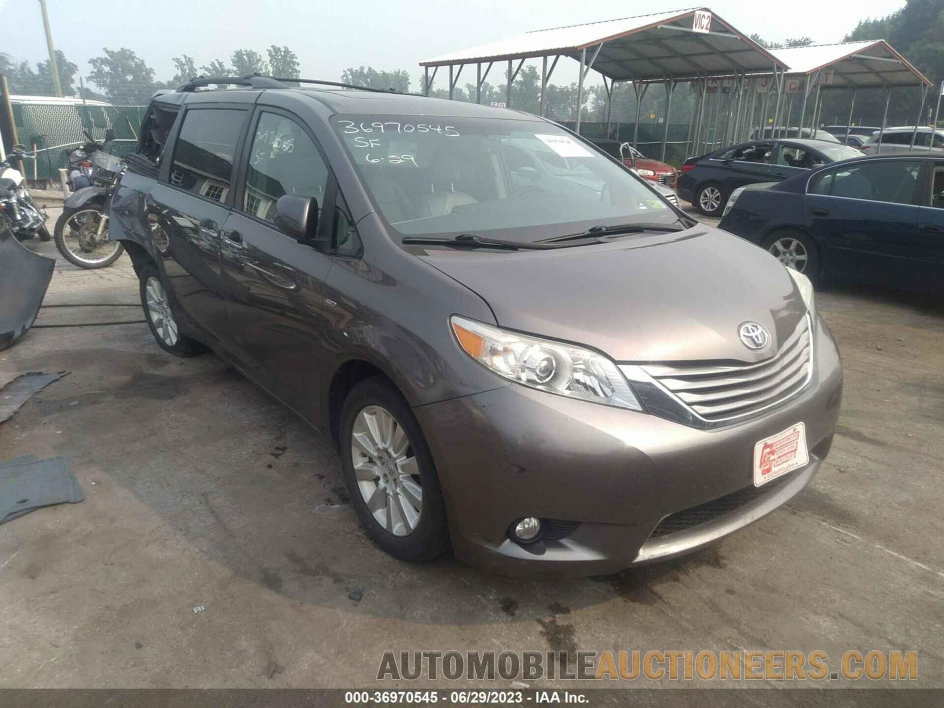 5TDDK3DC8GS141911 TOYOTA SIENNA 2016