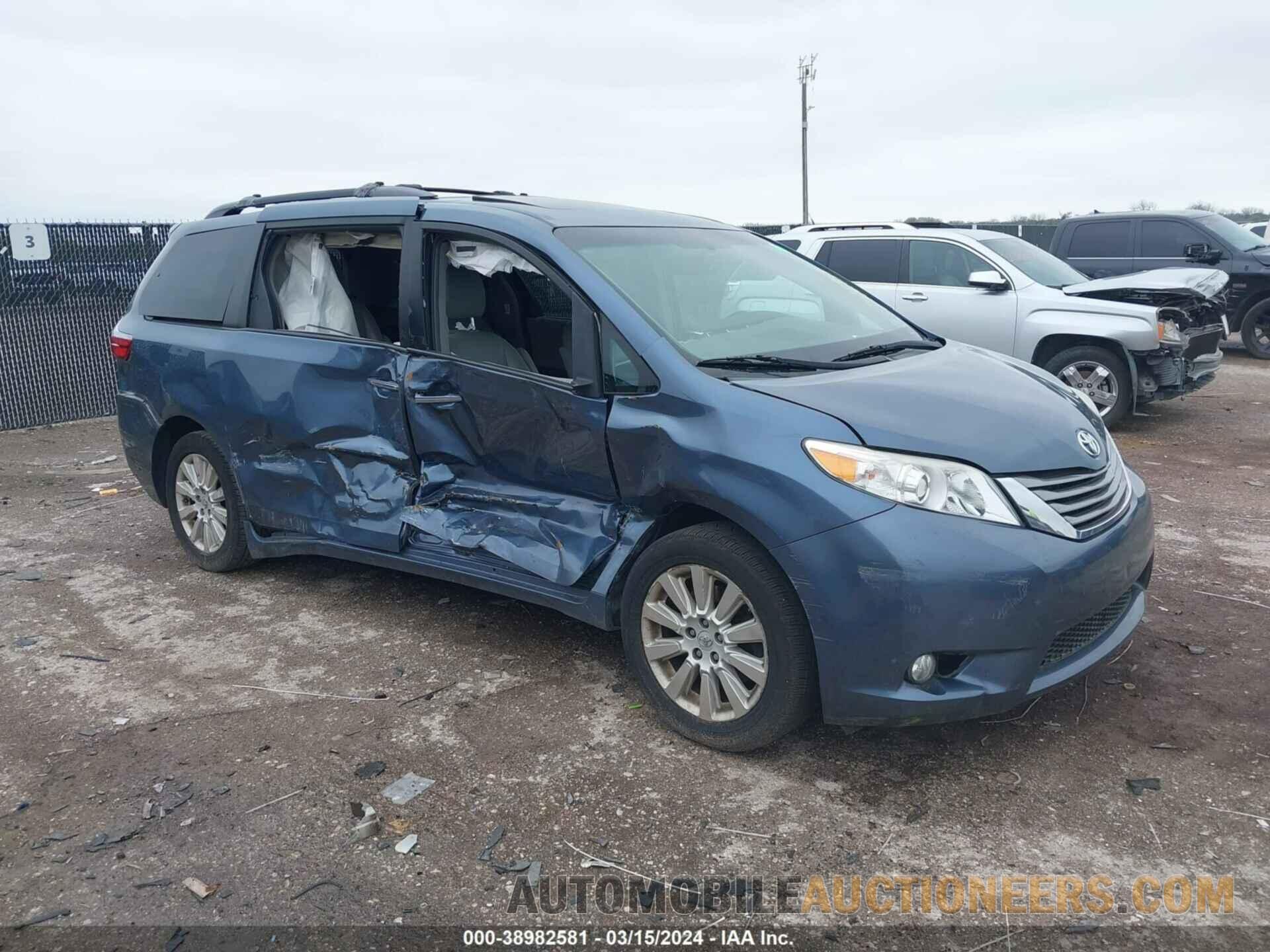 5TDDK3DC9FS123982 TOYOTA SIENNA 2015