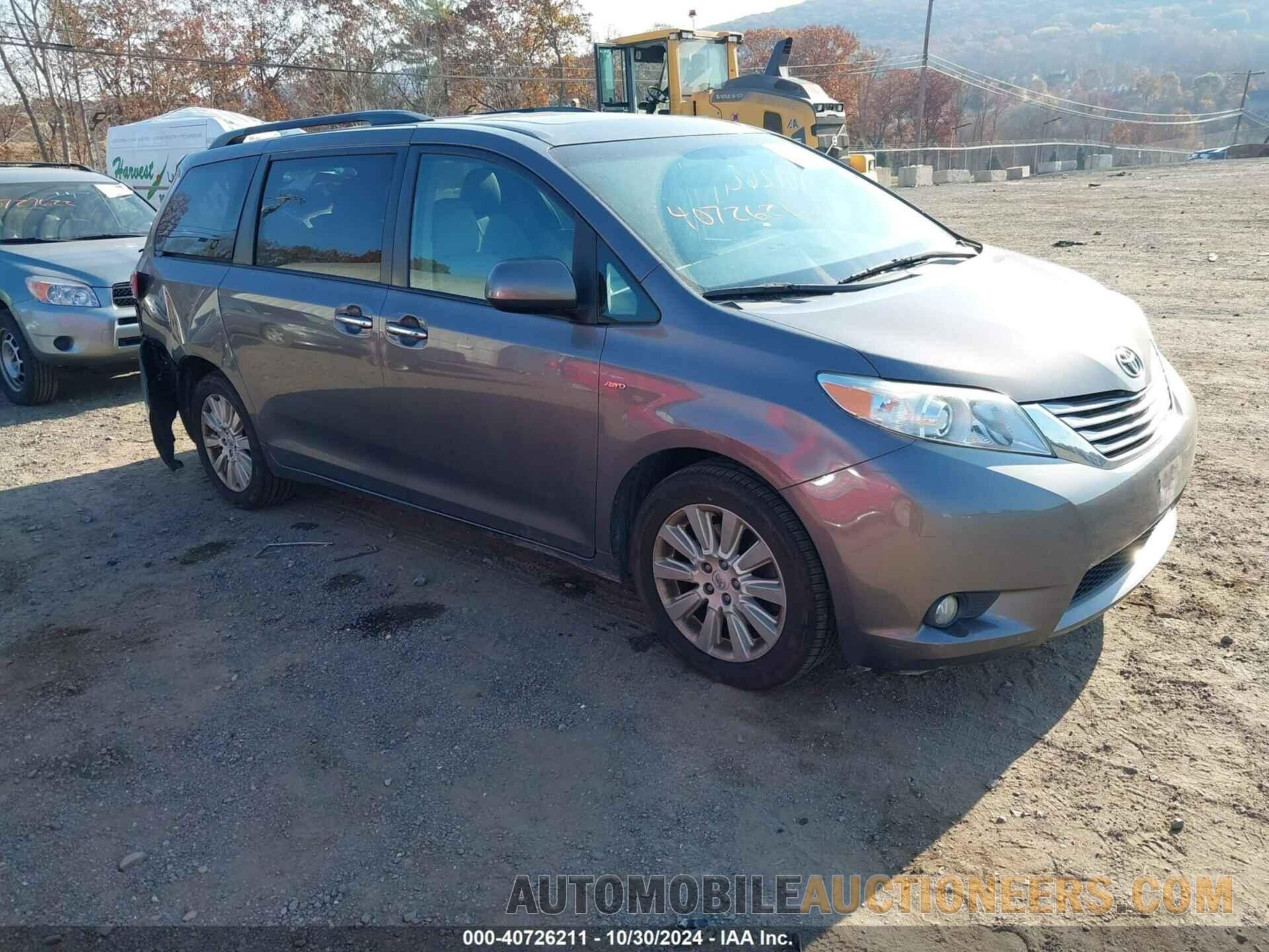 5TDDK3DC9GS140637 TOYOTA SIENNA 2016