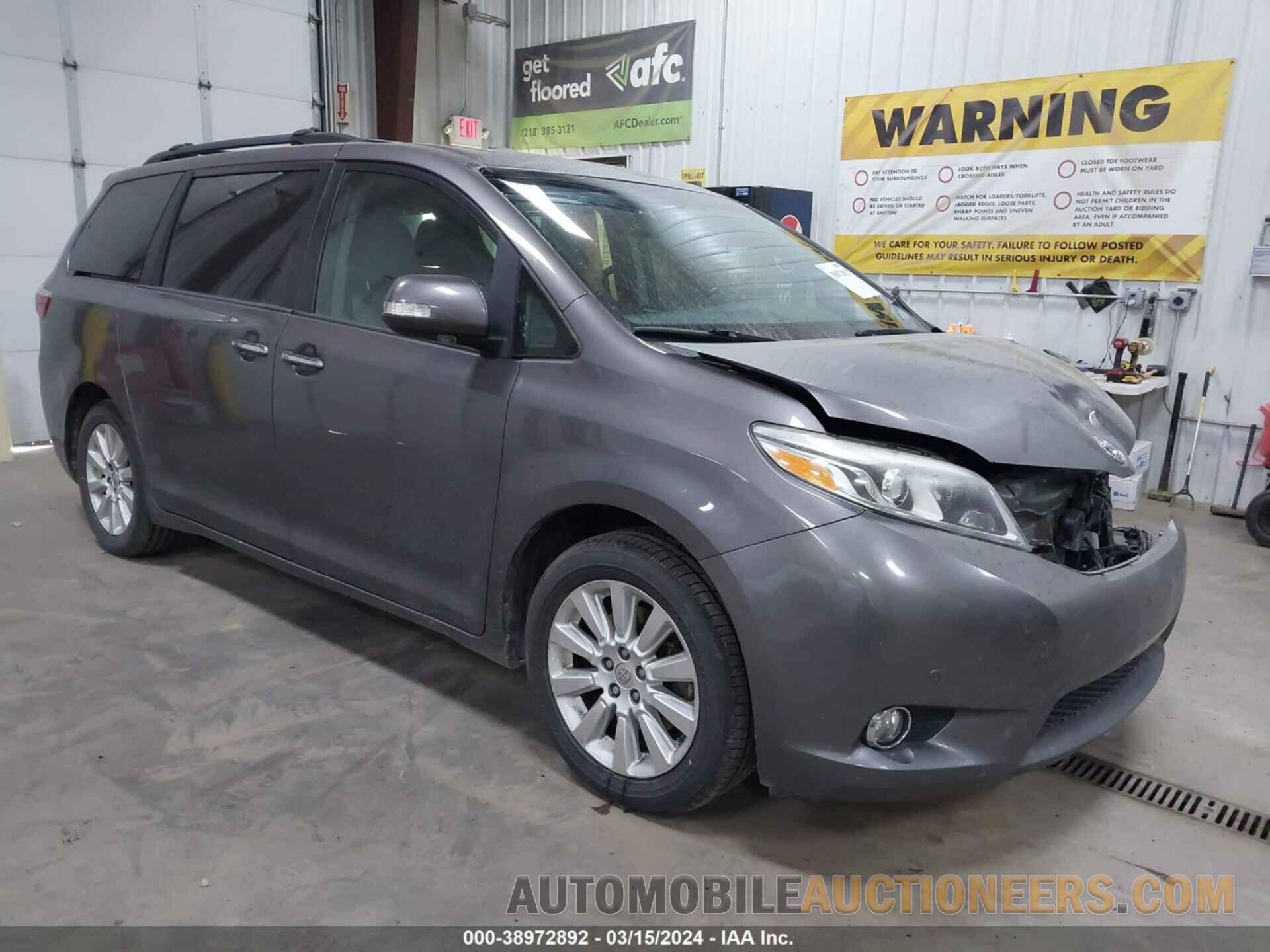 5TDDK3DCXFS105281 TOYOTA SIENNA 2015