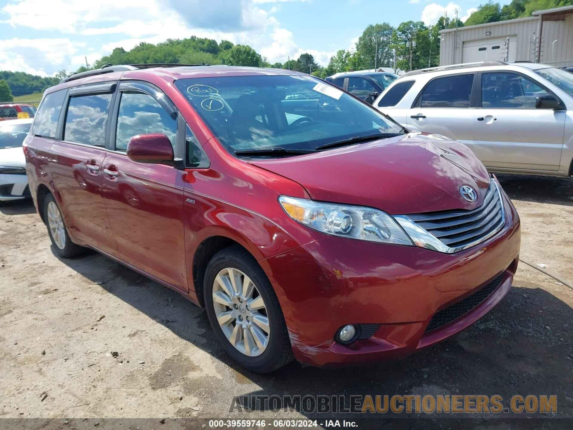 5TDDK3DCXGS133793 TOYOTA SIENNA 2016