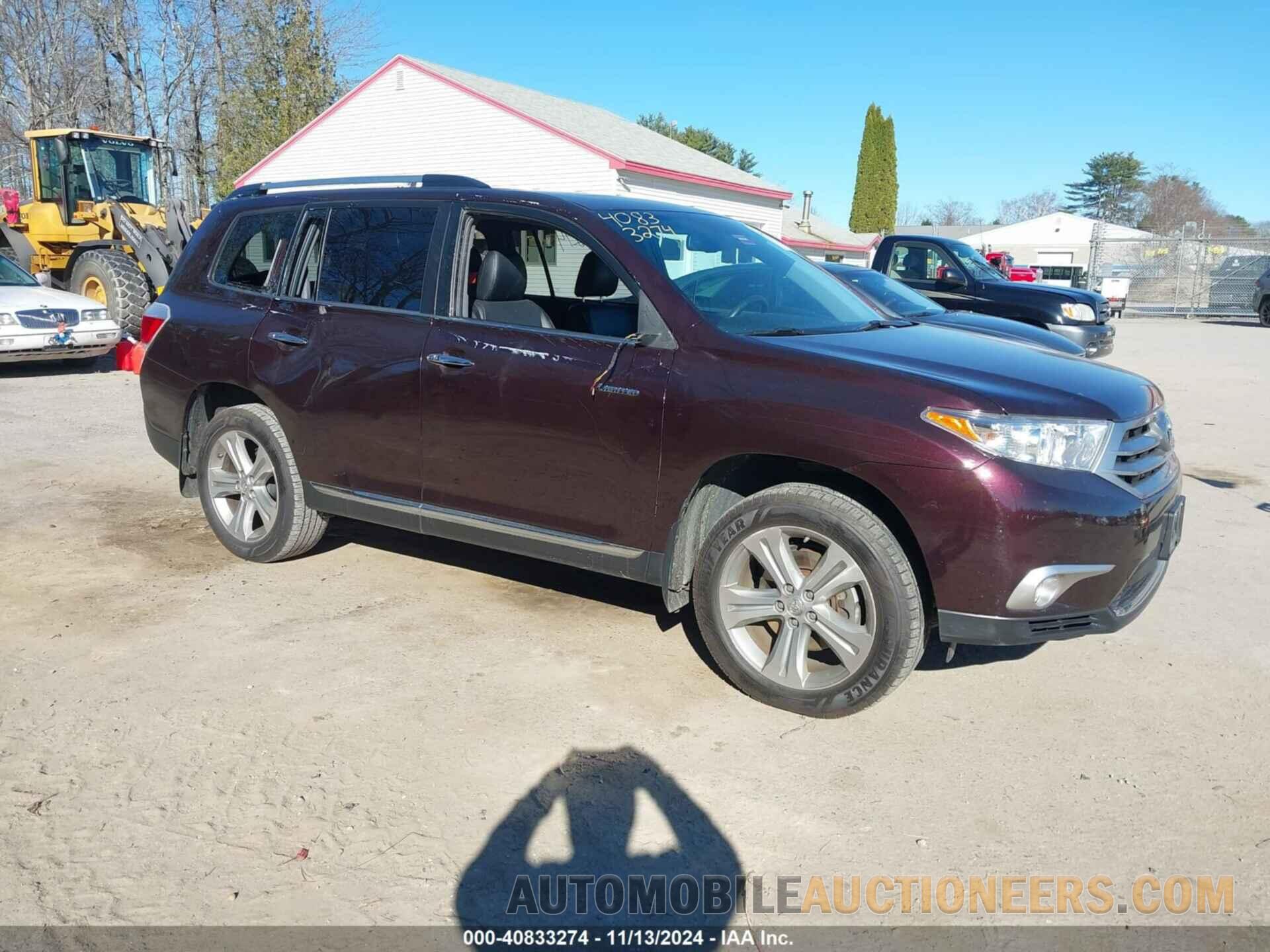 5TDDK3EH6DS244802 TOYOTA HIGHLANDER 2013