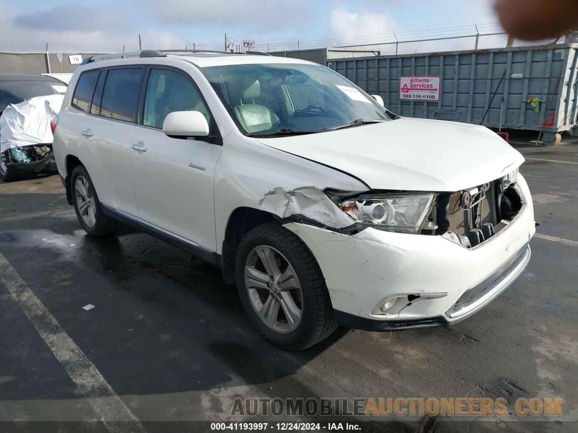 5TDDK3EH7CS167677 TOYOTA HIGHLANDER 2012