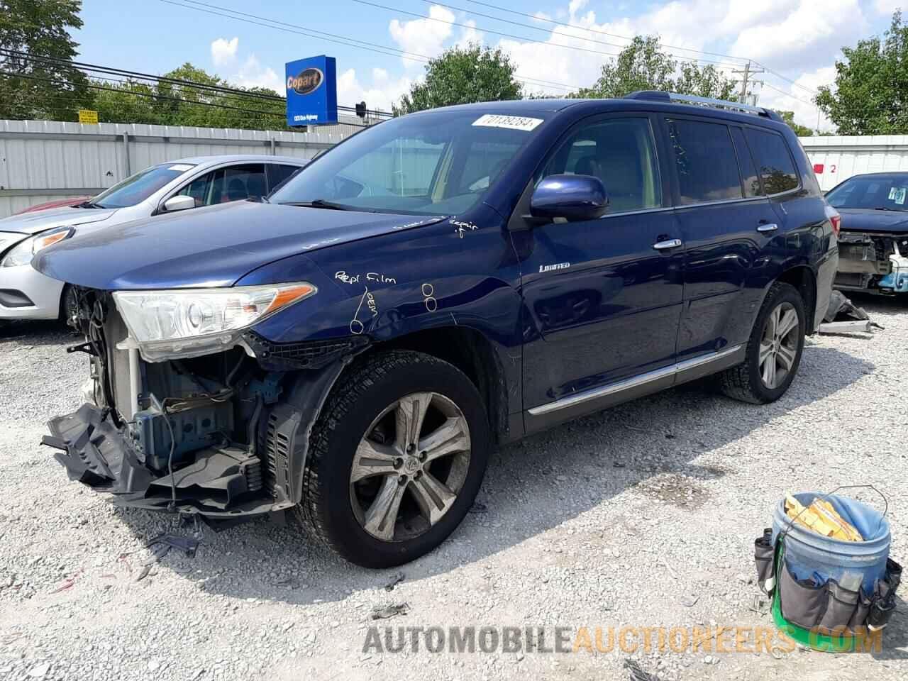 5TDDK3EH7DS197019 TOYOTA HIGHLANDER 2013