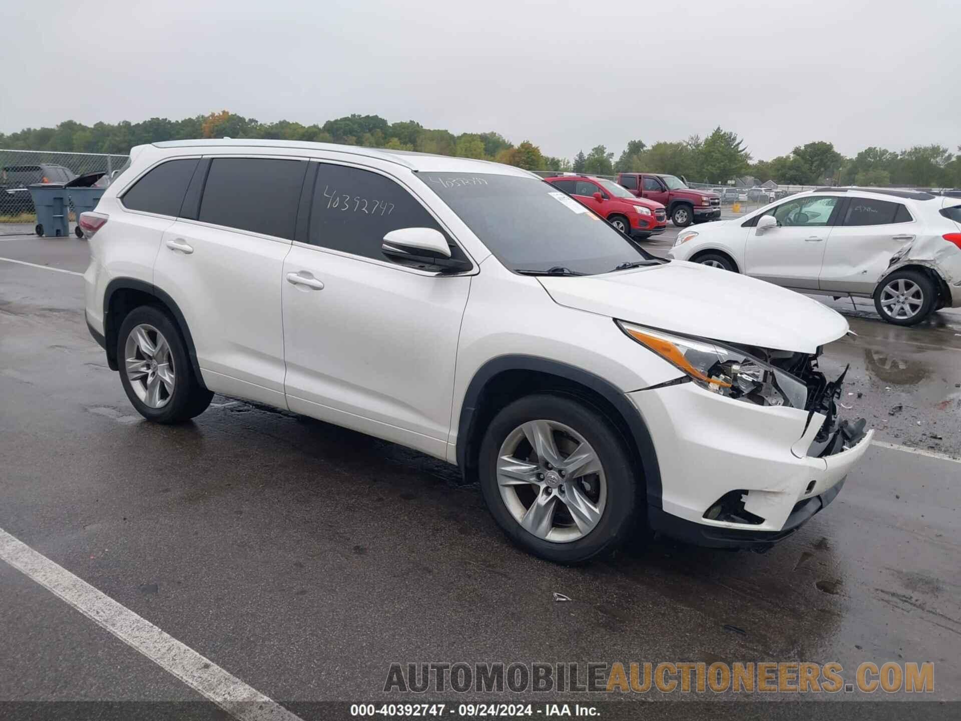 5TDDKRFH0FS081293 TOYOTA HIGHLANDER 2015