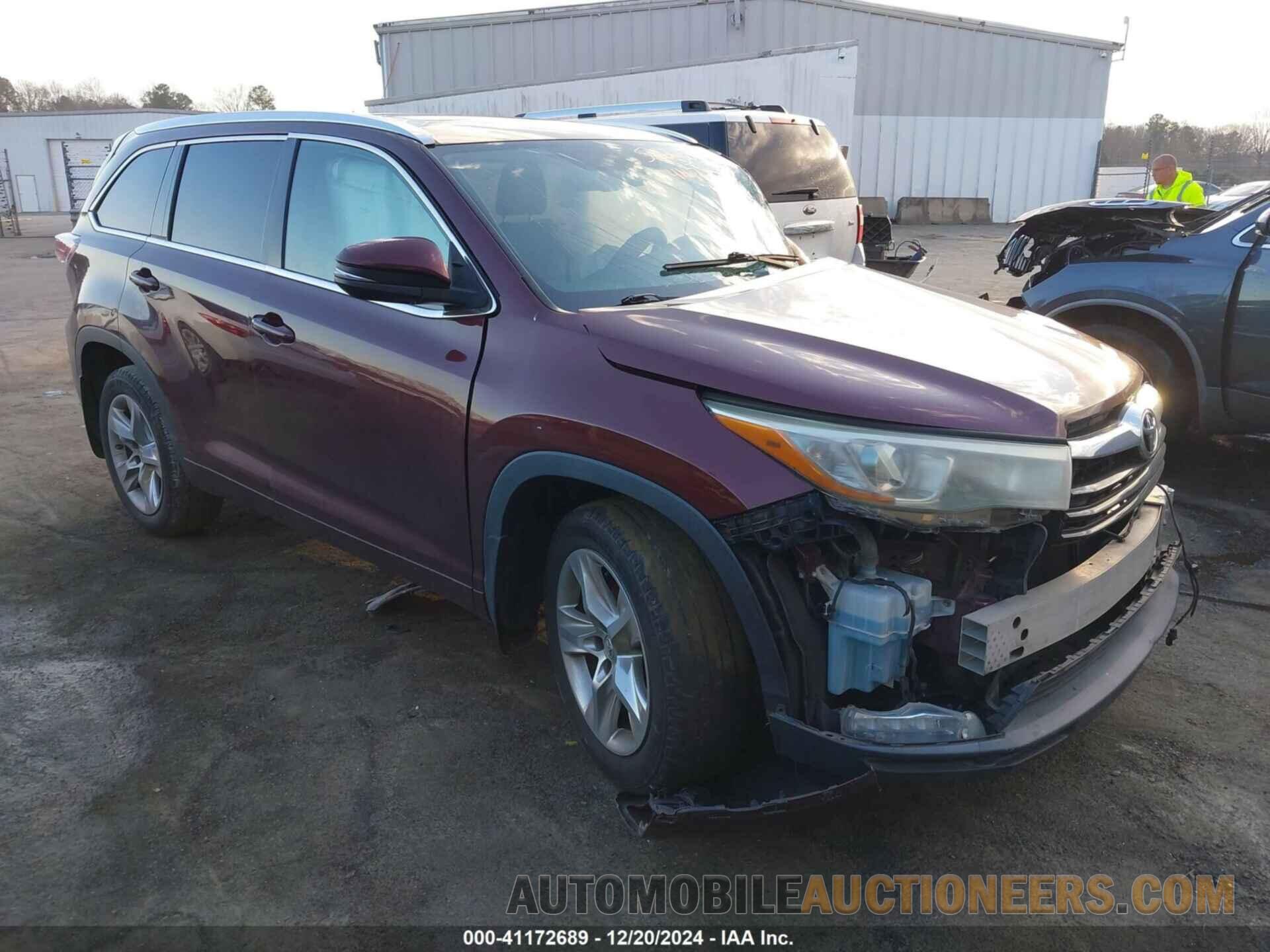 5TDDKRFH0FS099437 TOYOTA HIGHLANDER 2015